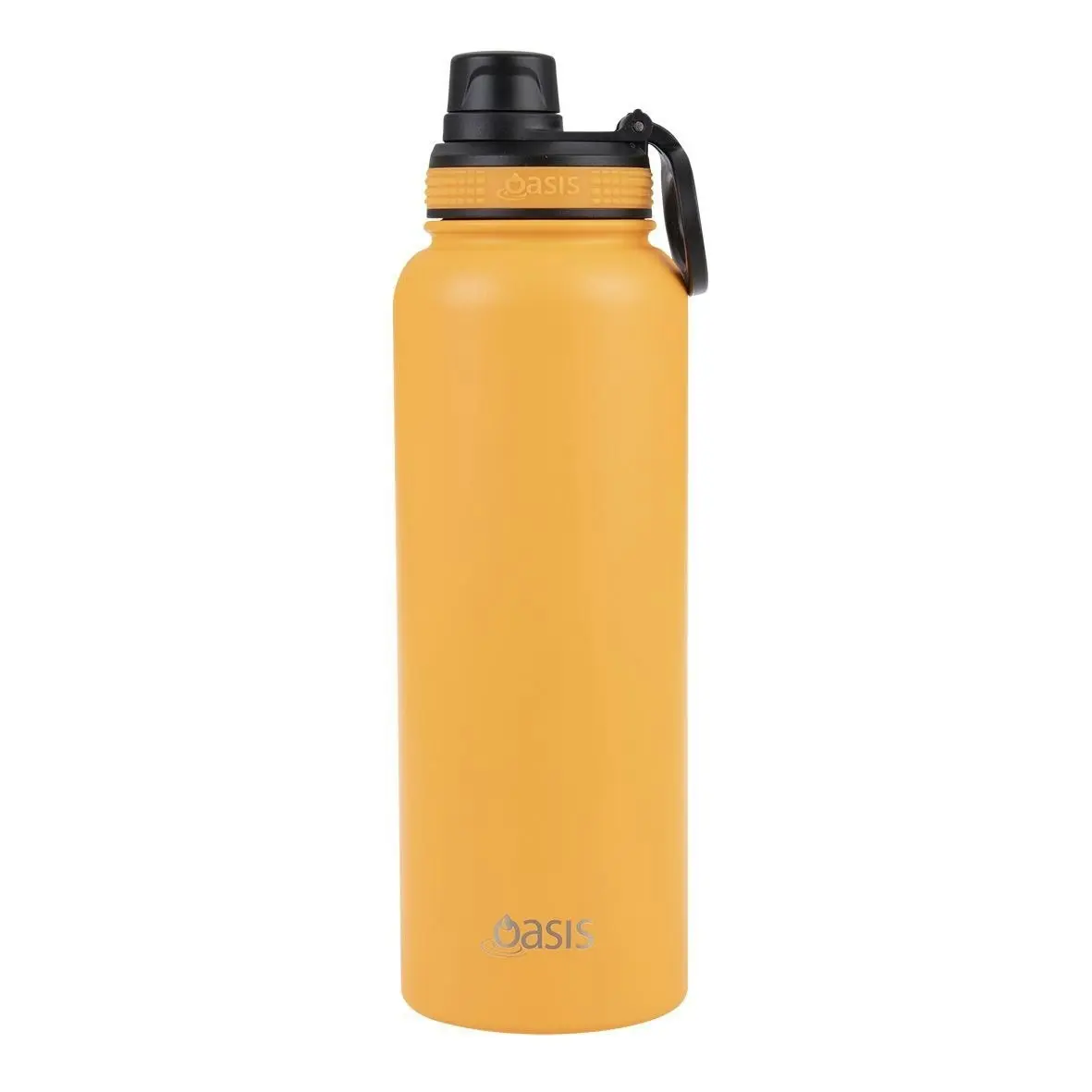 Oasis Stainless Steel Challenger Sports Bottle With Screw Cap 1.1l