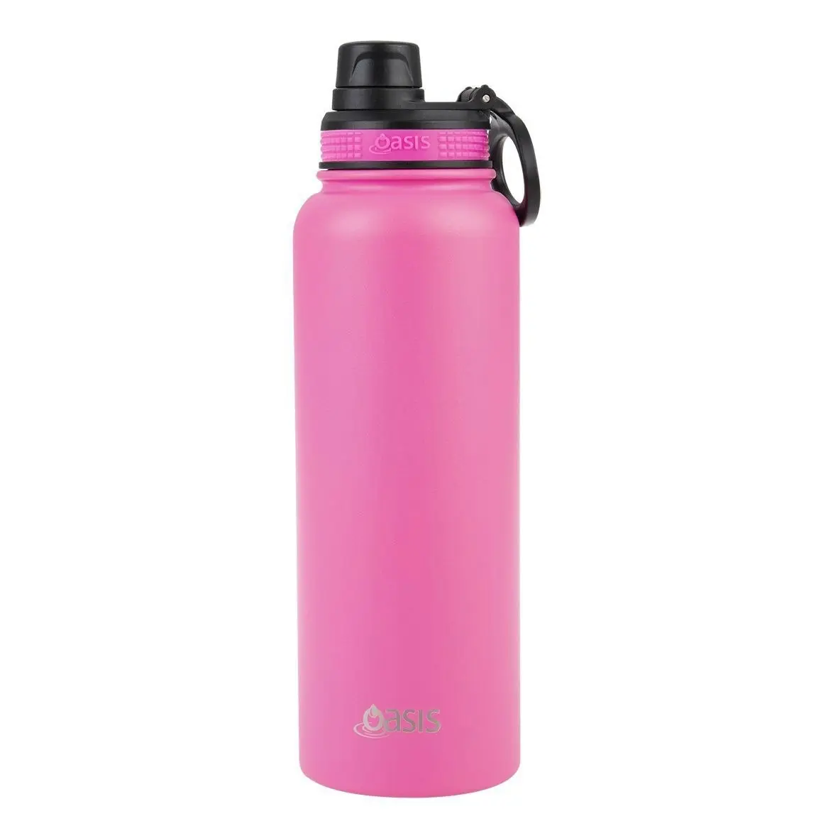 Oasis Stainless Steel Challenger Sports Bottle With Screw Cap 1.1l