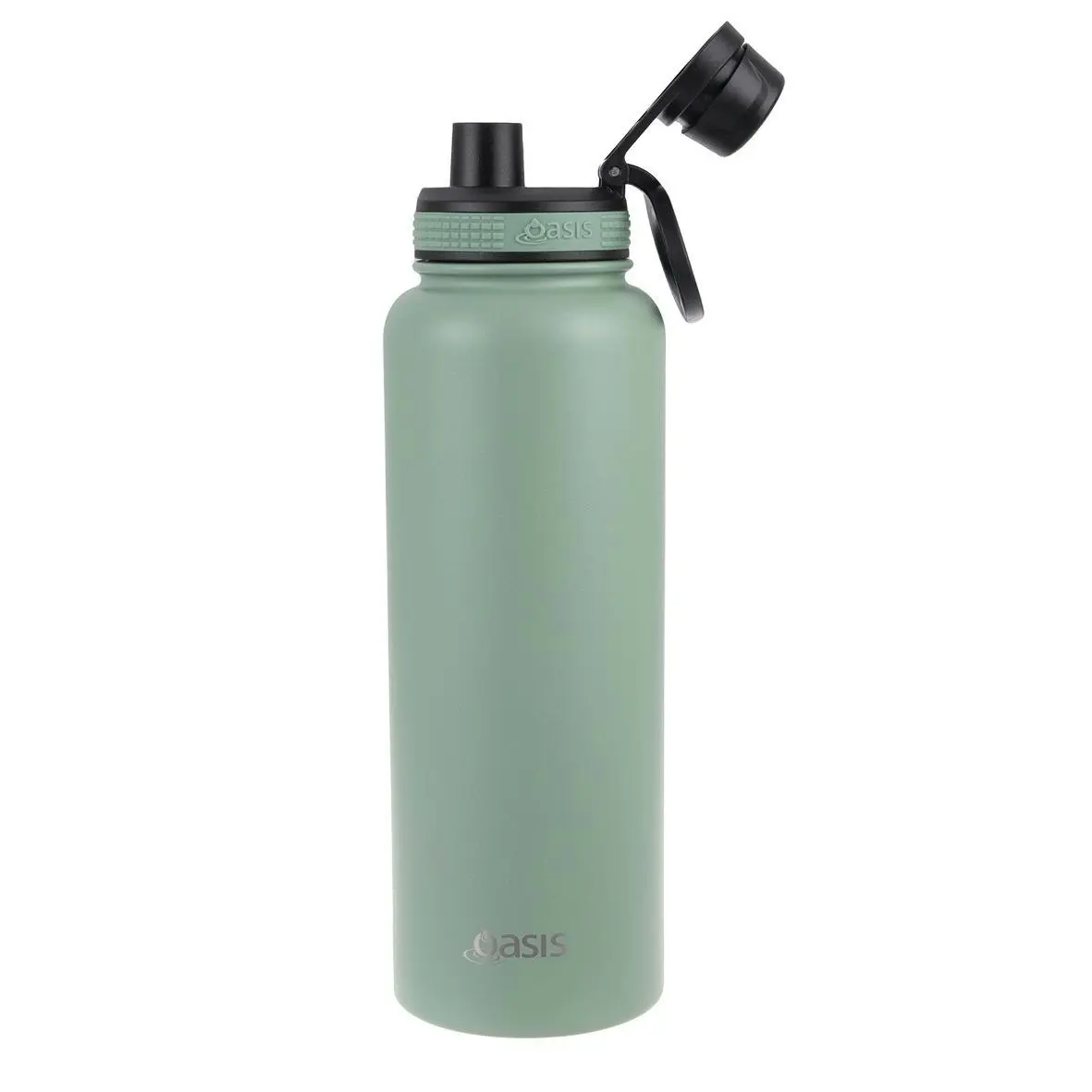 Oasis Stainless Steel Challenger Sports Bottle With Screw Cap 1.1l