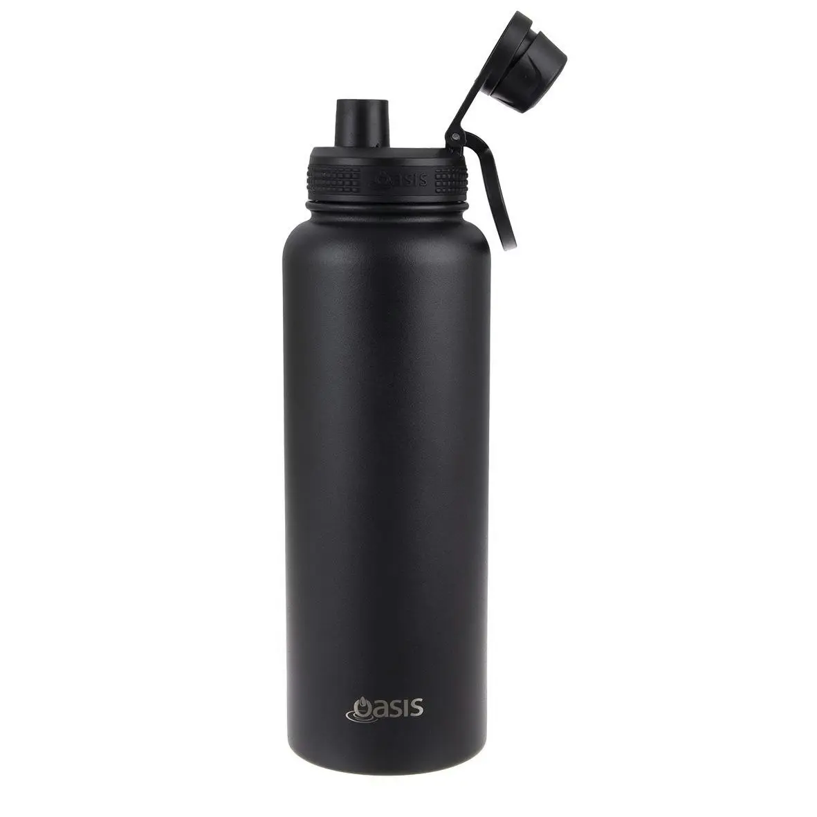 Oasis Stainless Steel Challenger Sports Bottle With Screw Cap 1.1l