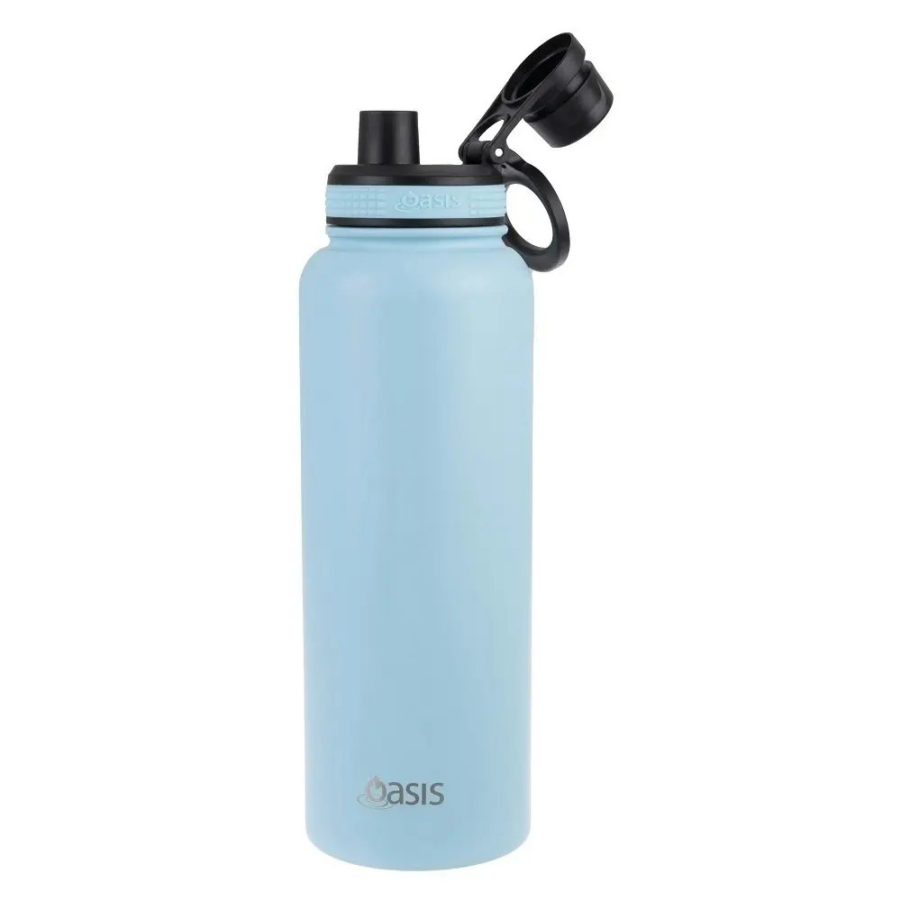 Oasis Stainless Steel Challenger Sports Bottle With Screw Cap 1.1l