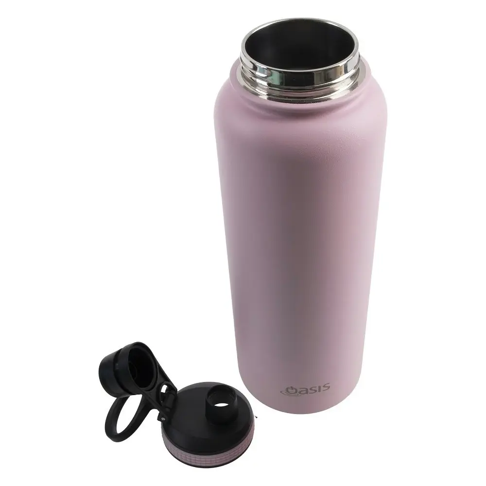 Oasis Stainless Steel Challenger Sports Bottle With Screw Cap 1.1l