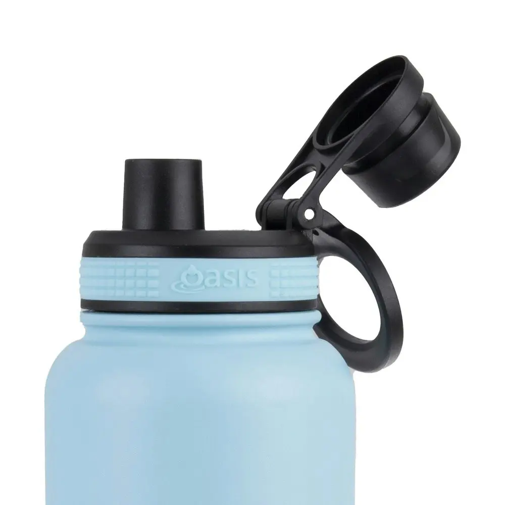 Oasis Stainless Steel Challenger Sports Bottle With Screw Cap 1.1l