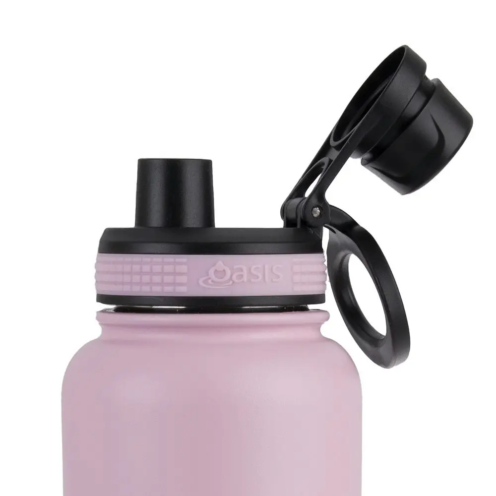 Oasis Stainless Steel Challenger Sports Bottle With Screw Cap 1.1l