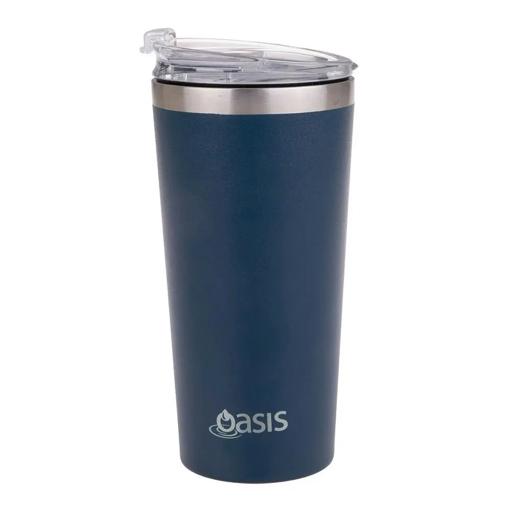 Oasis STAINLESS STEEL DOUBLE WALL TRAVEL MUG 480ml