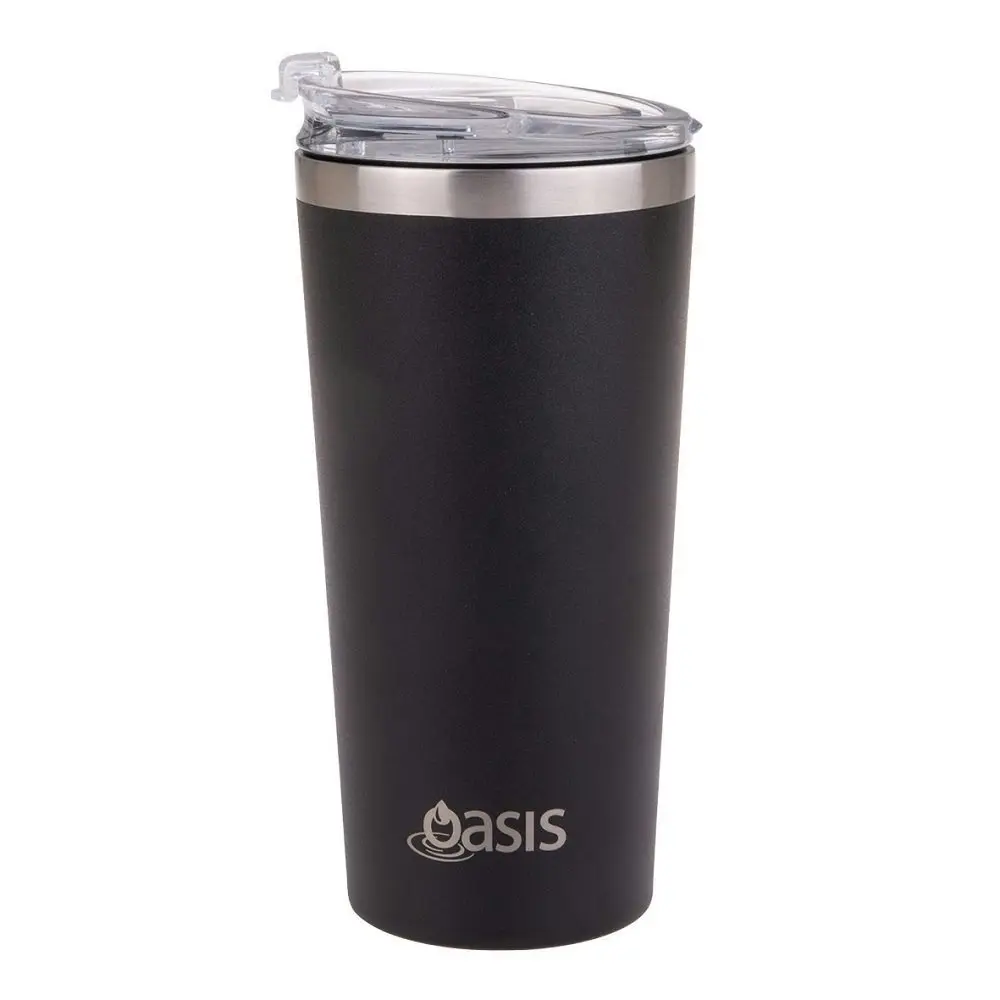 Oasis STAINLESS STEEL DOUBLE WALL TRAVEL MUG 480ml