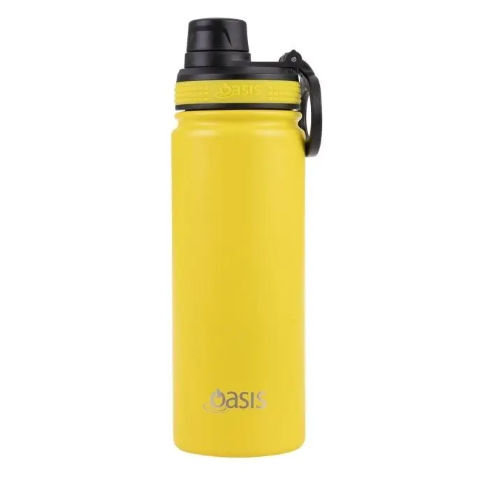 Oasis STAINLESS STEEL CHALLENGER SPORTS BOTTLE WITH SCREW CAP 550ml