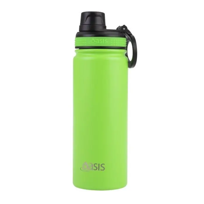 Oasis STAINLESS STEEL CHALLENGER SPORTS BOTTLE WITH SCREW CAP 550ml