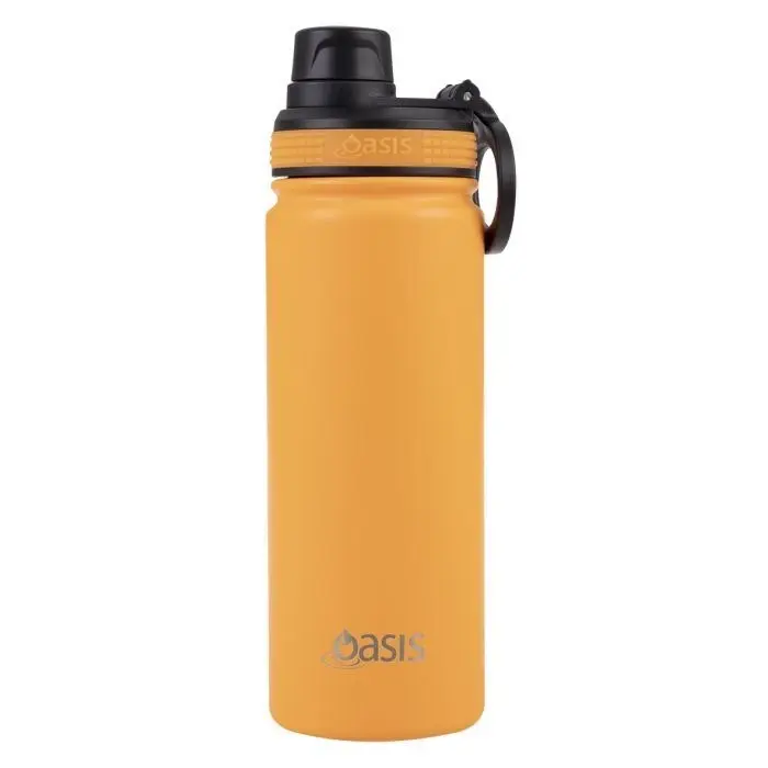 Oasis STAINLESS STEEL CHALLENGER SPORTS BOTTLE WITH SCREW CAP 550ml