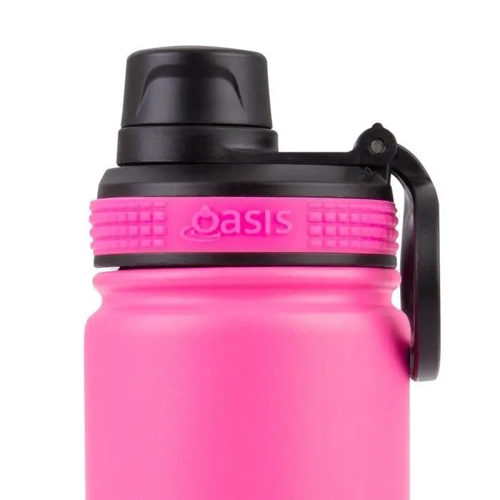 Oasis STAINLESS STEEL CHALLENGER SPORTS BOTTLE WITH SCREW CAP 550ml