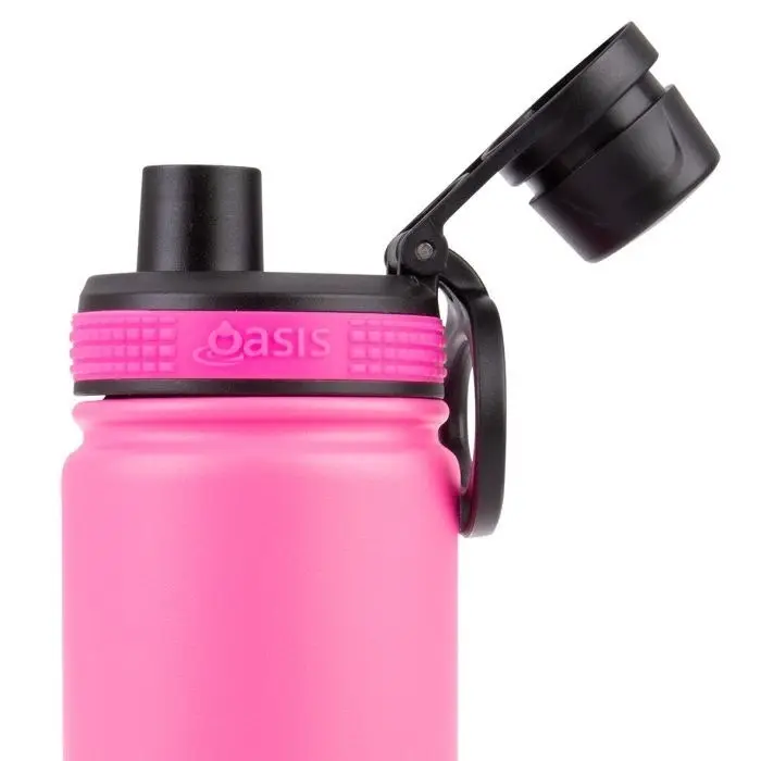 Oasis STAINLESS STEEL CHALLENGER SPORTS BOTTLE WITH SCREW CAP 550ml