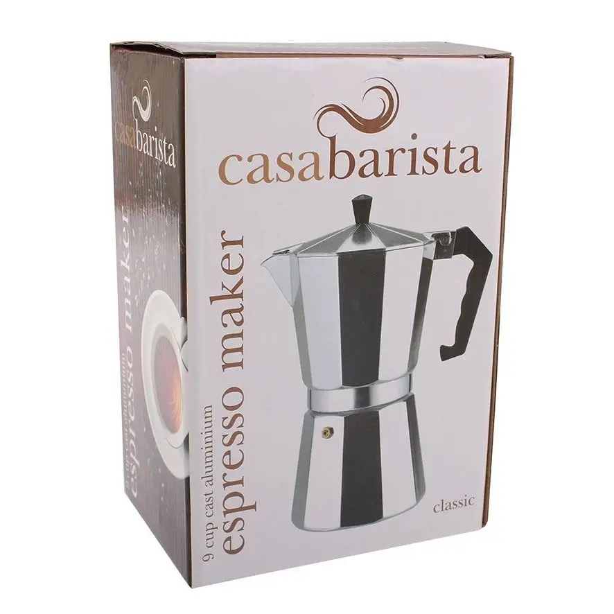 Casabarista Classic 9 Cup Aluminium Espresso Maker