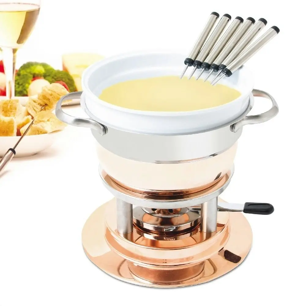 Swissmar Lausanne 11 Piece Copper Fondue Set