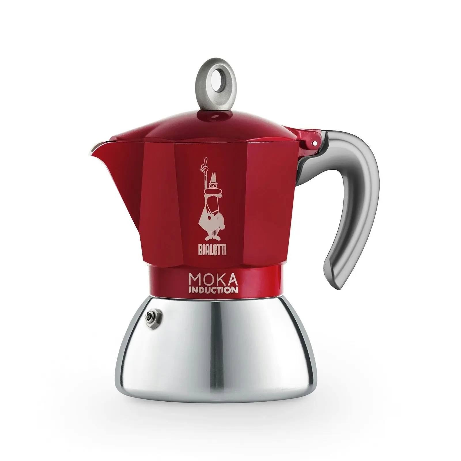 Bialetti Moka 4 Cup Induction Espresso Maker   Red