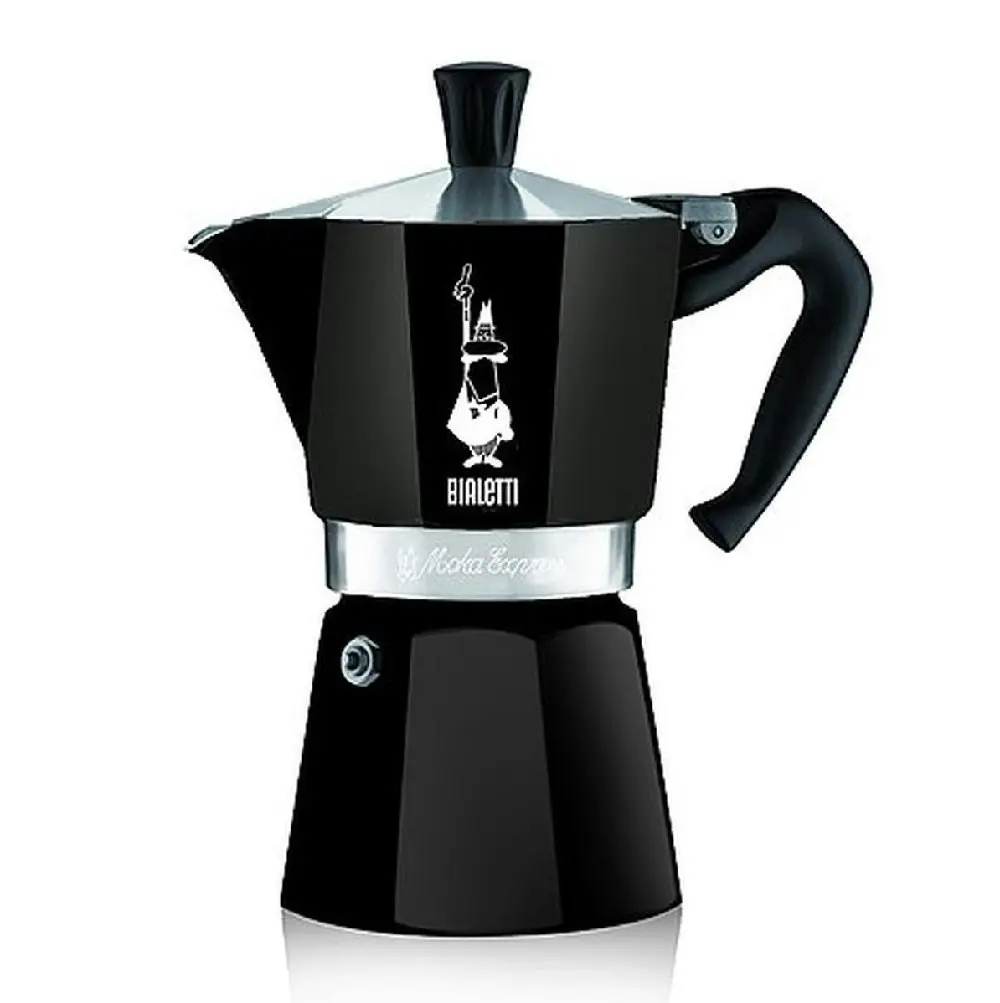 Bialetti Moka 6 Cup Black Espresso Maker