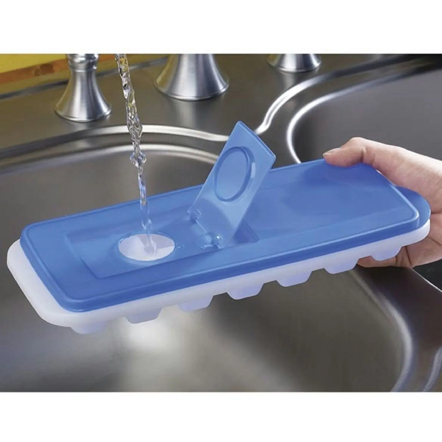 Ice Cube Tray With Pour   Through Lid