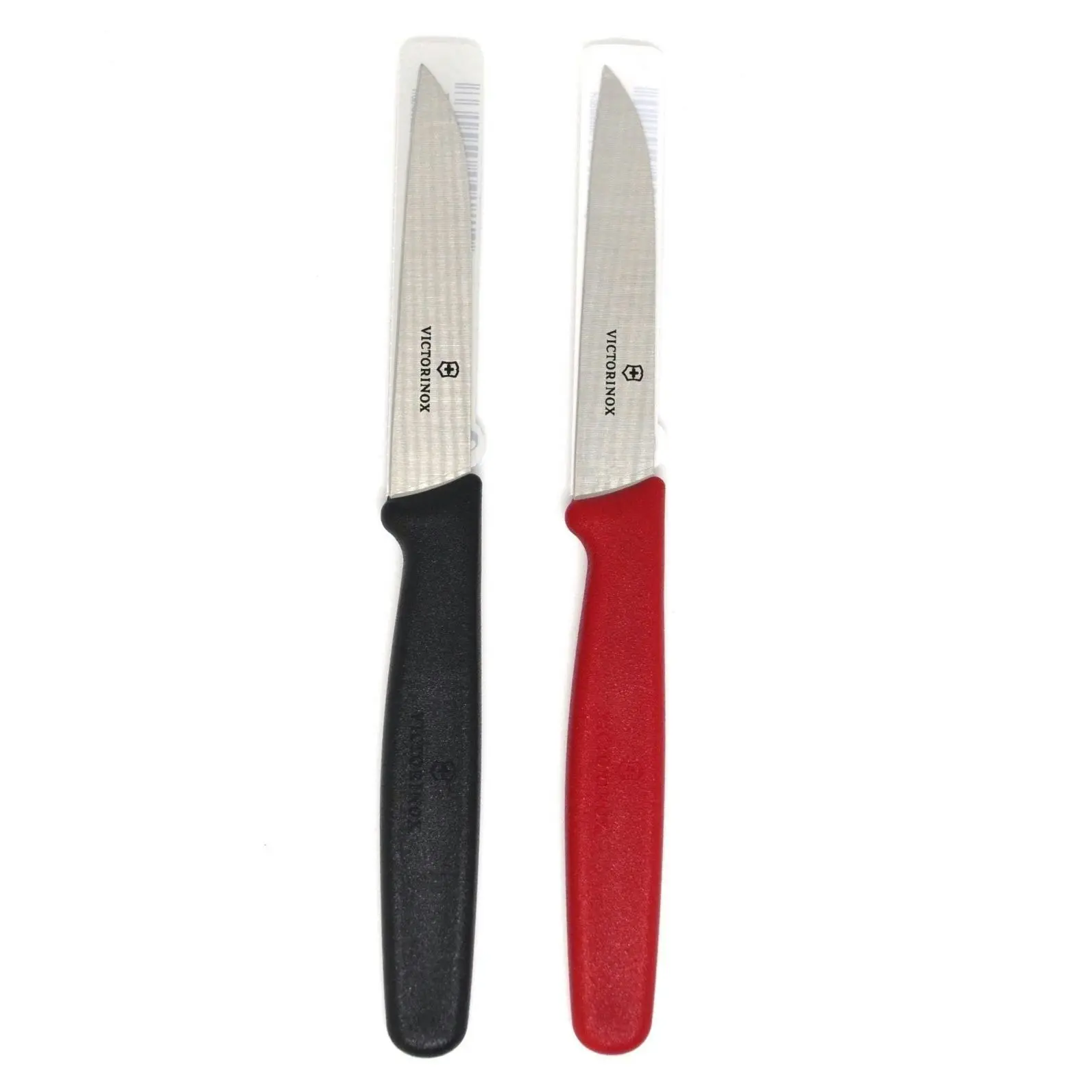 Victorinox PARING KNIFE POINTED TIP STRAIGHT BLADE 8cm RED OR BLACK