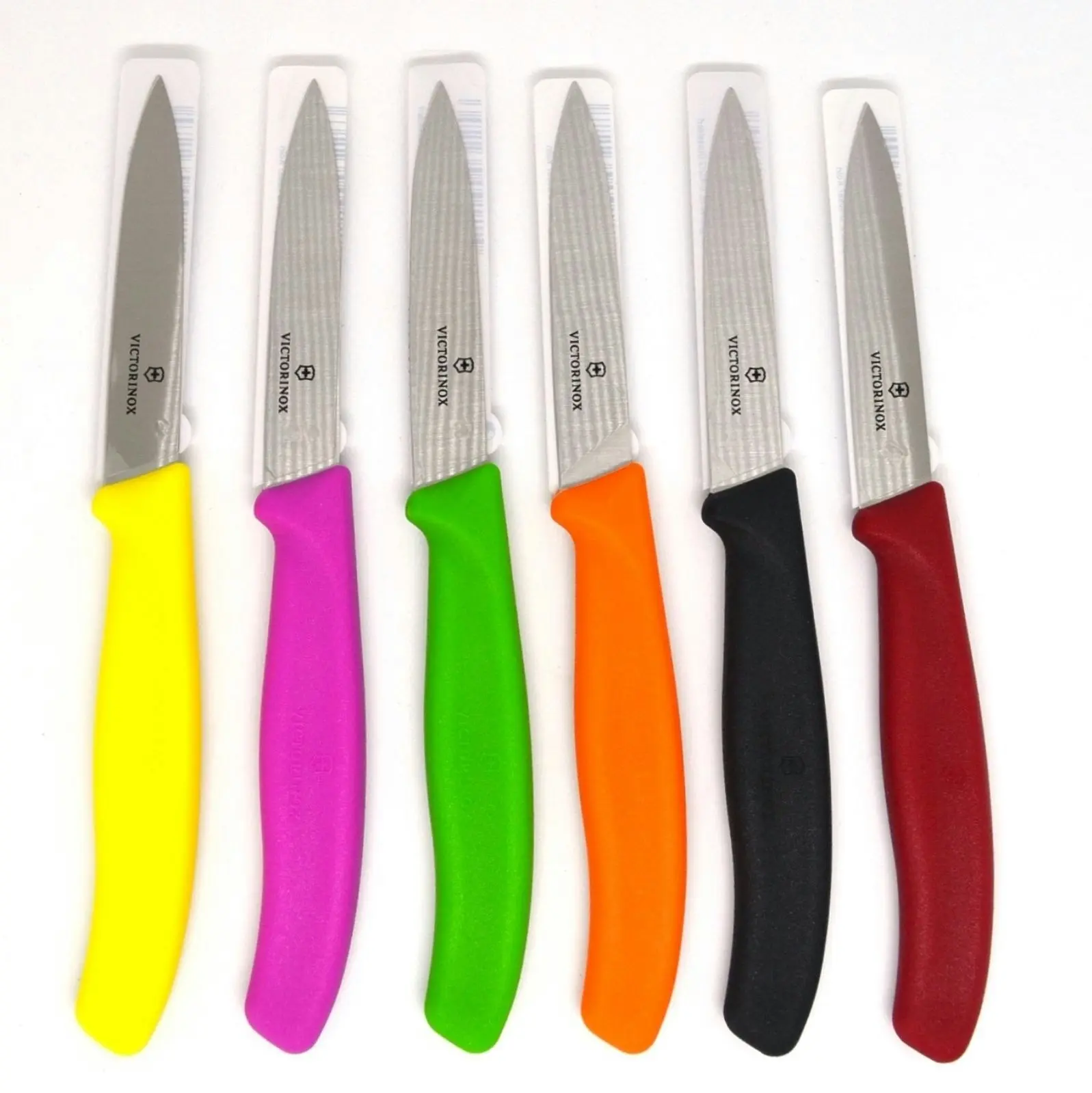 Victorinox PARING KNIFE POINTED TIP STRAIGHT BLADE 8cm - 6 COLOURS