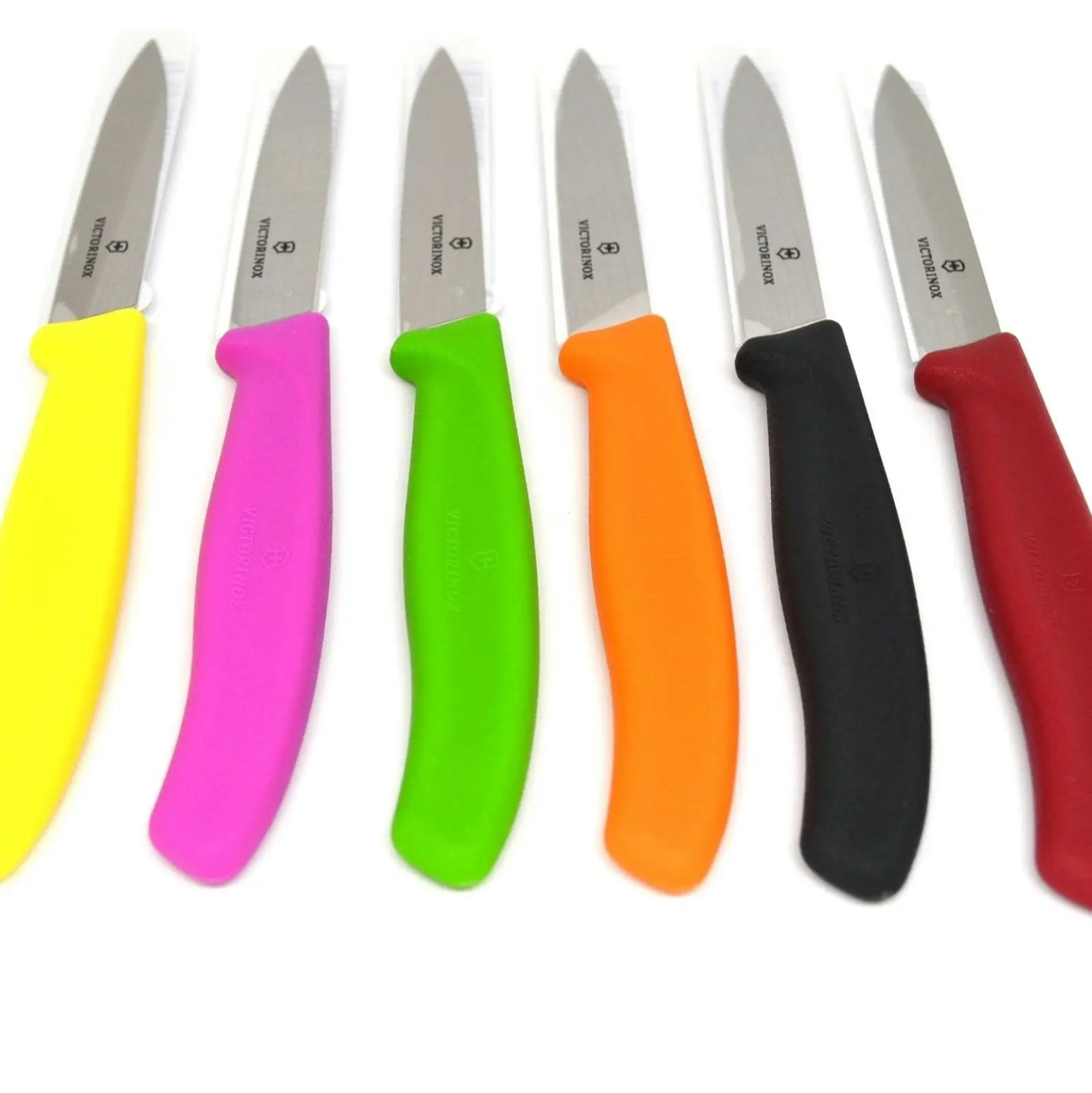 Victorinox PARING KNIFE POINTED TIP STRAIGHT BLADE 8cm - 6 COLOURS