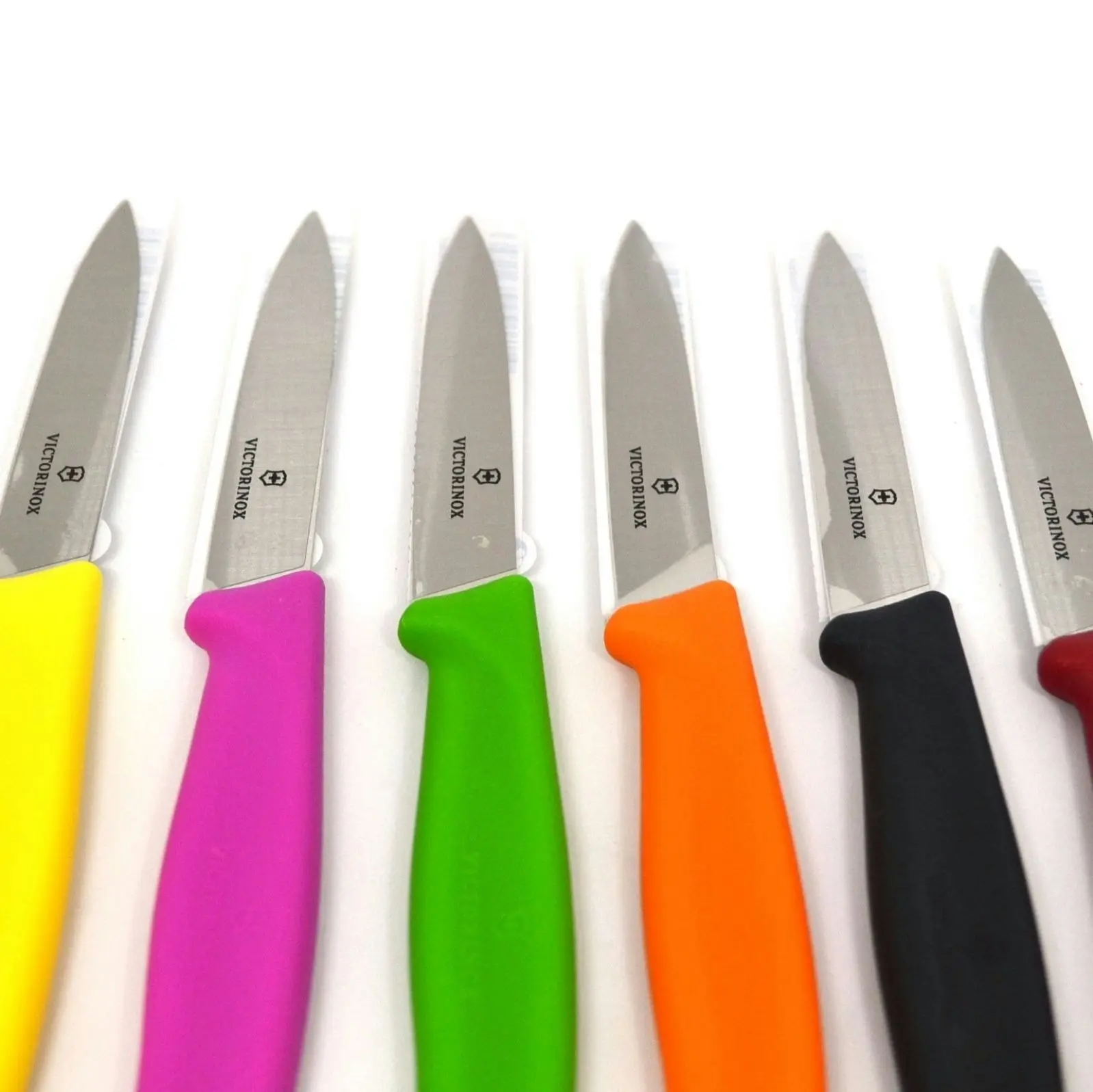 Victorinox PARING KNIFE POINTED TIP STRAIGHT BLADE 8cm - 6 COLOURS