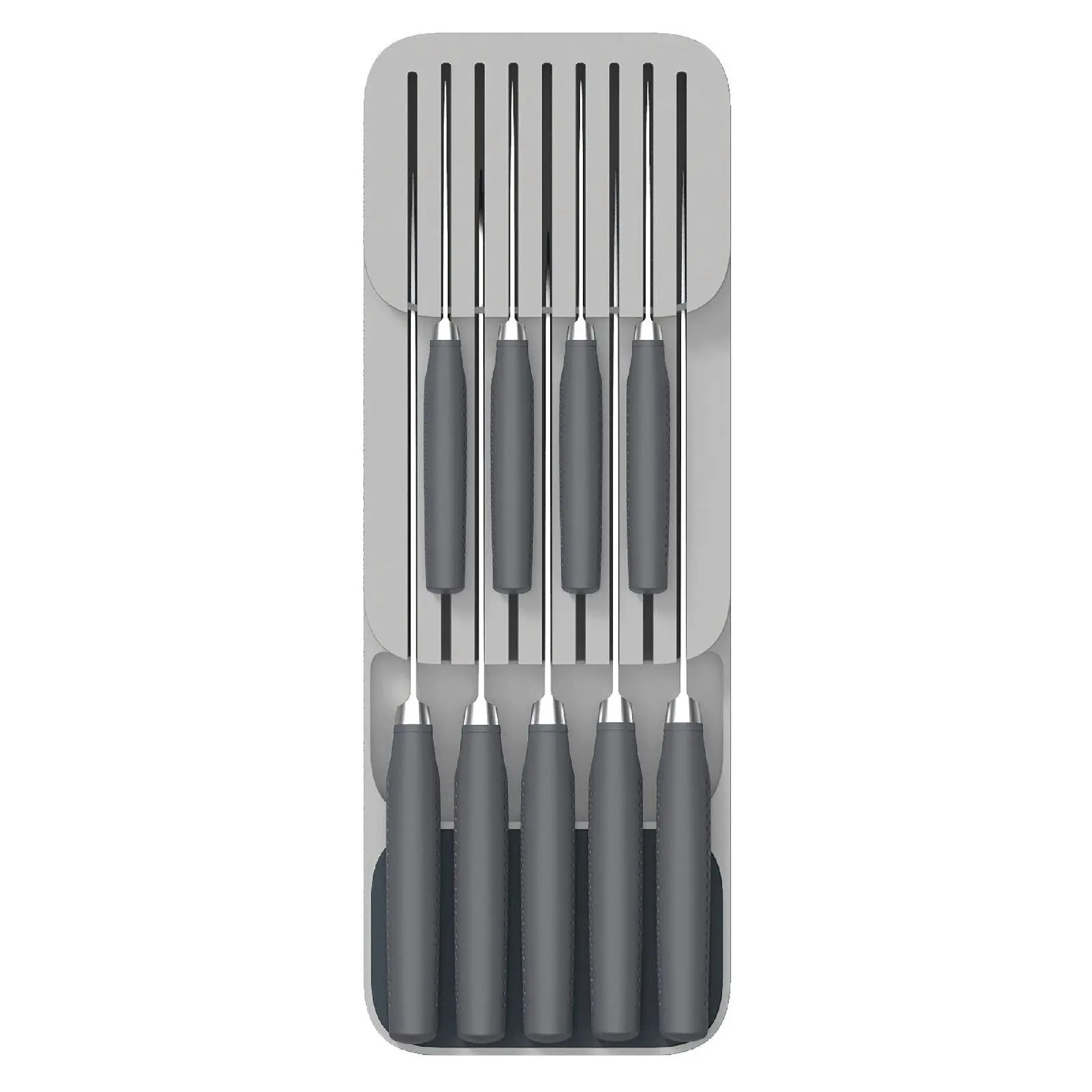 Joseph Joseph Drawer Store Compact 2 Tier Knife Organiser Grey