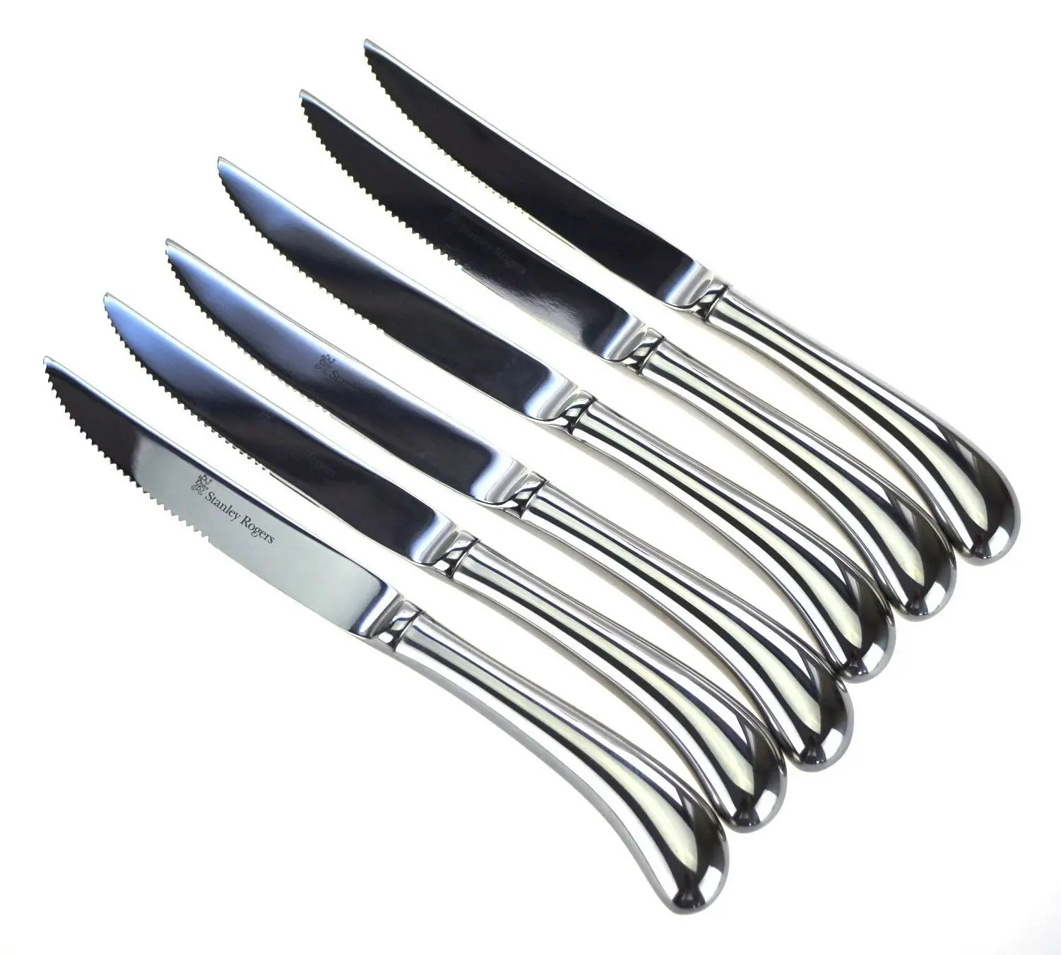 Stanley Rogers Boxed Pistol Grip Steak Knife Set Of 6