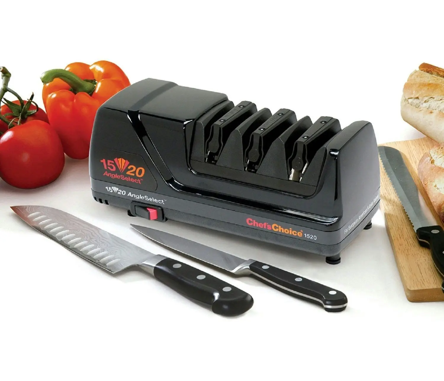 CHEFS CHOICE BLACK DIAMOND HONE ANGLESELECT ELECTRIC KNIFE SHARPENER MODEL 1520 Pro