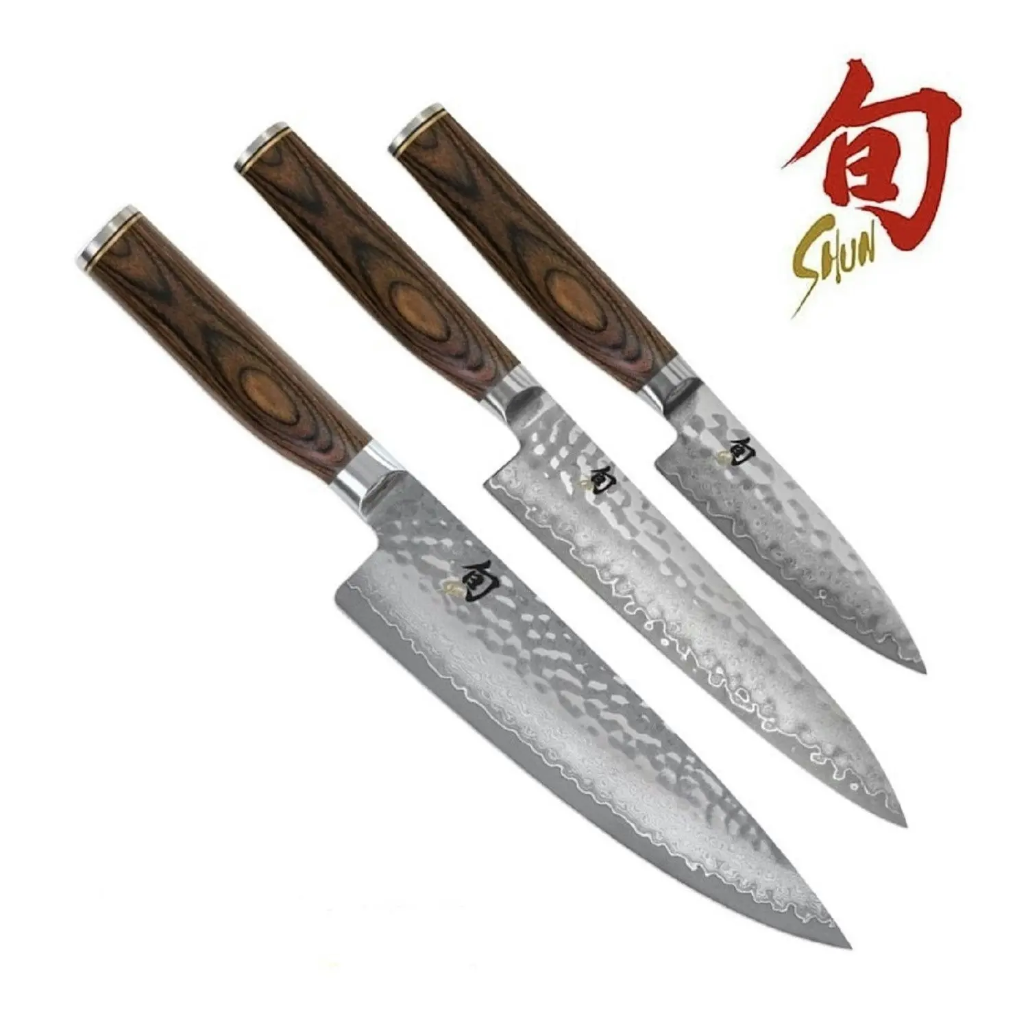 SHUN Premier 3 Piece Knife Set   Gift Boxed