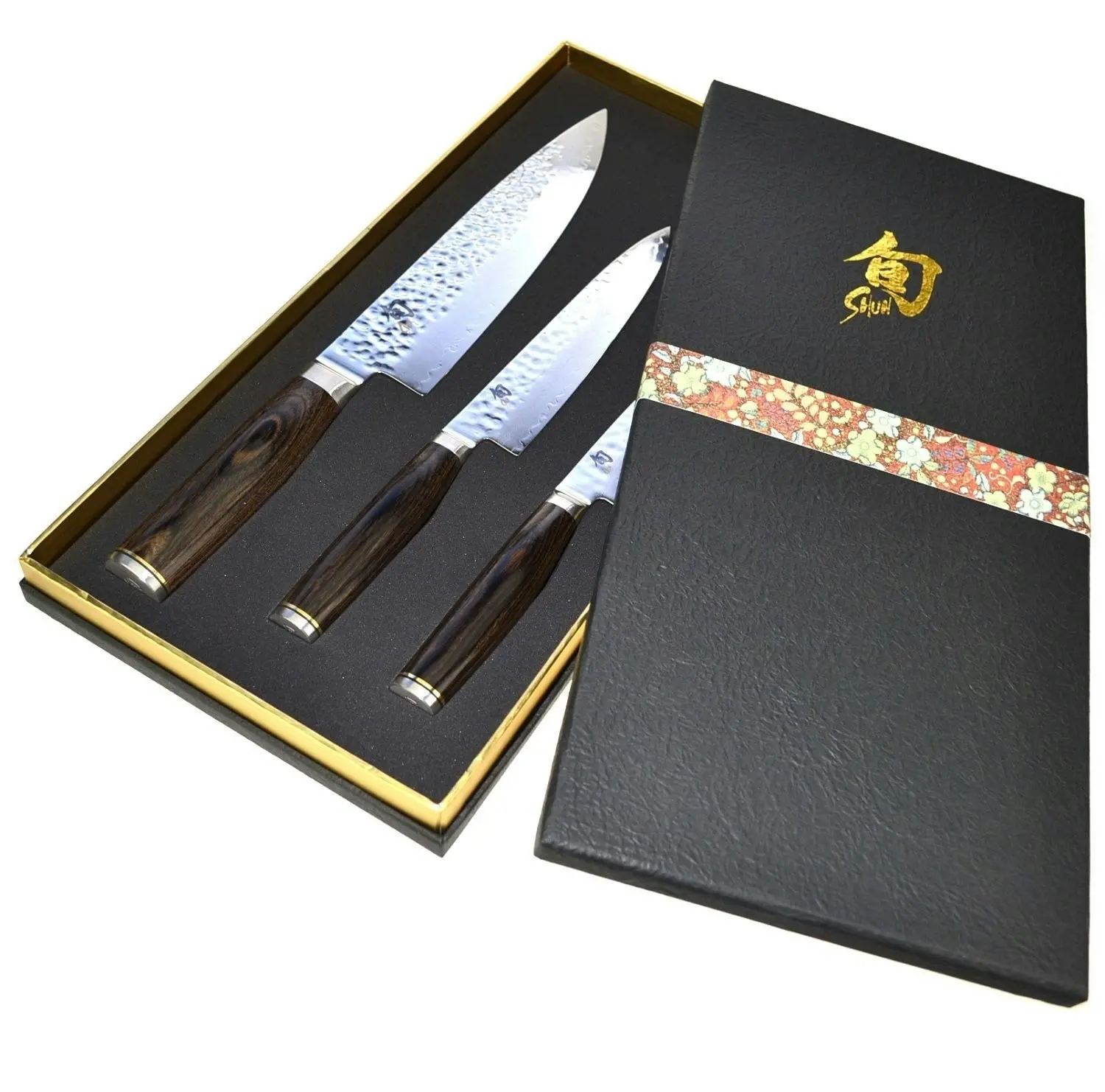 SHUN Premier 3 Piece Knife Set   Gift Boxed