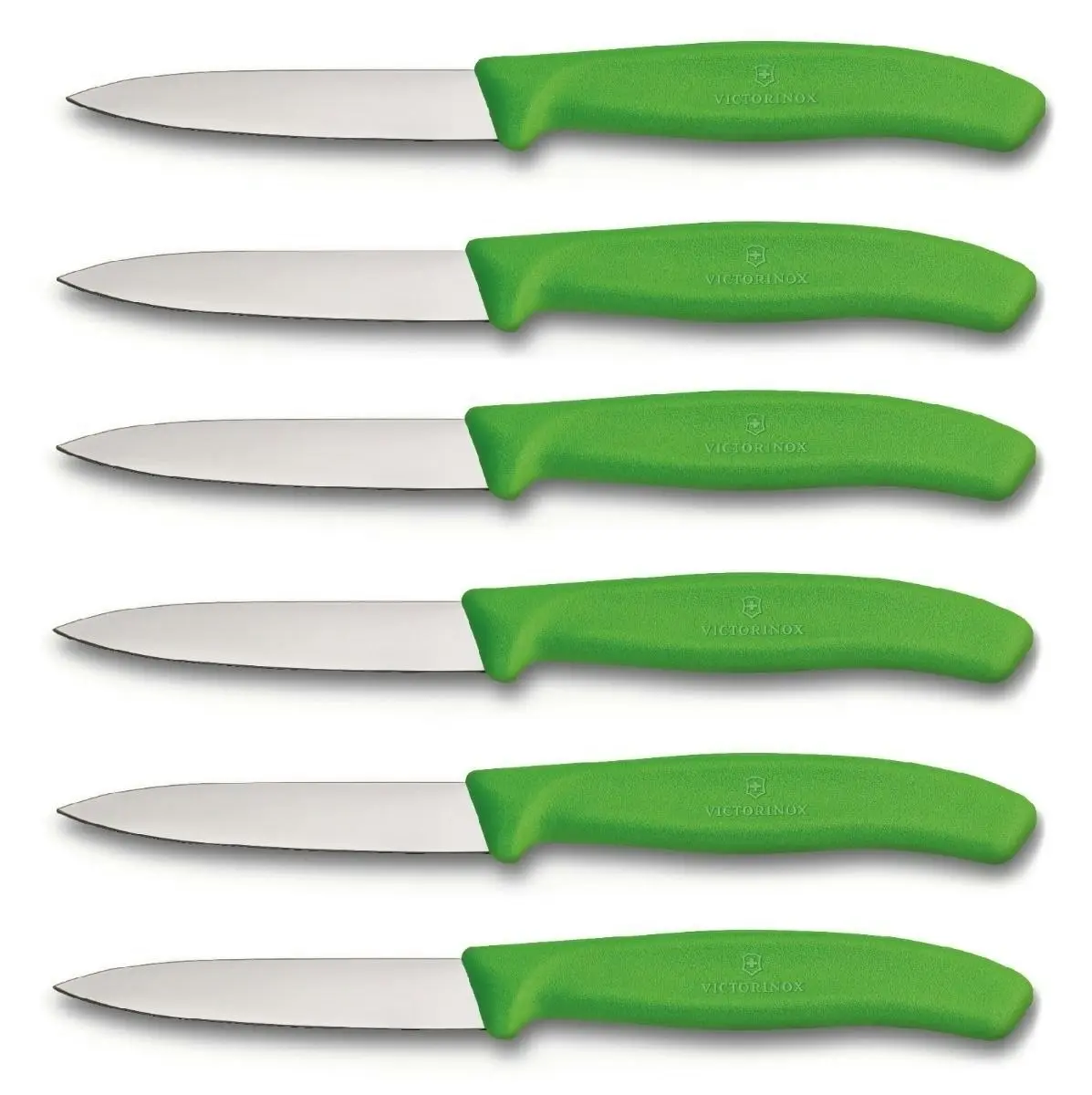 Victorinox PARING KNIFE POINTED TIP STRAIGHT BLADE 8cm SET of 6