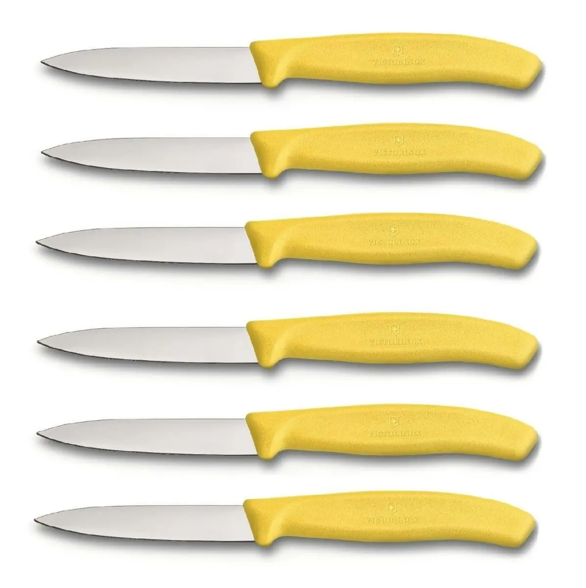 Victorinox PARING KNIFE POINTED TIP STRAIGHT BLADE 8cm SET of 6