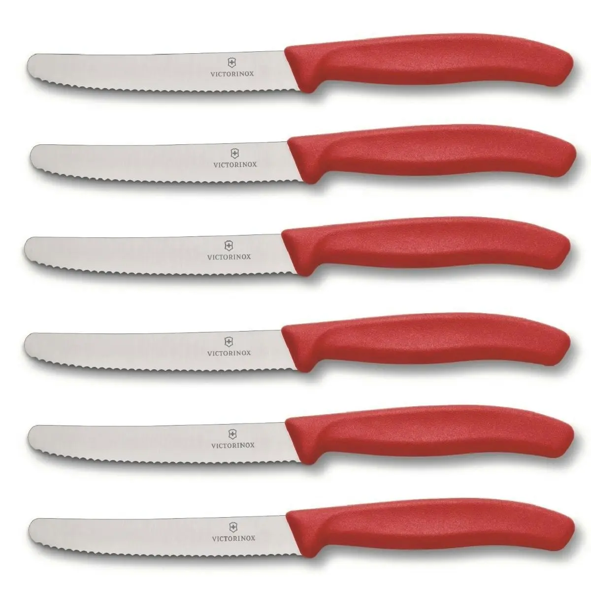 Victorinox STEAK AND TOMATO KNIFE 11cm WAVY EDGE - SET of 6