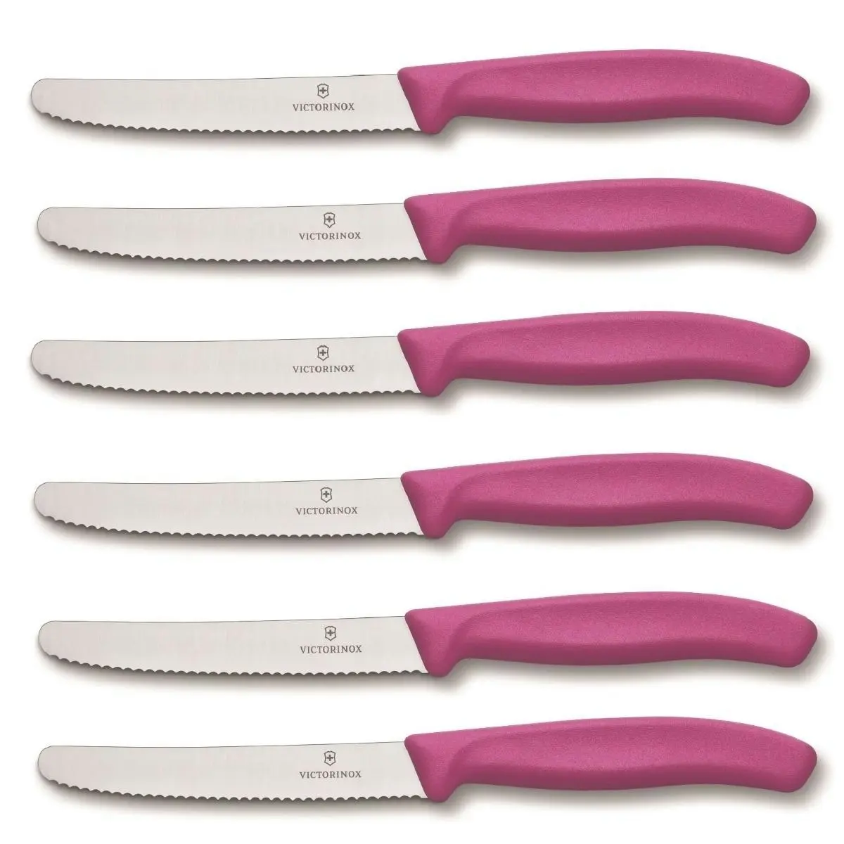 Victorinox STEAK AND TOMATO KNIFE 11cm WAVY EDGE - SET of 6