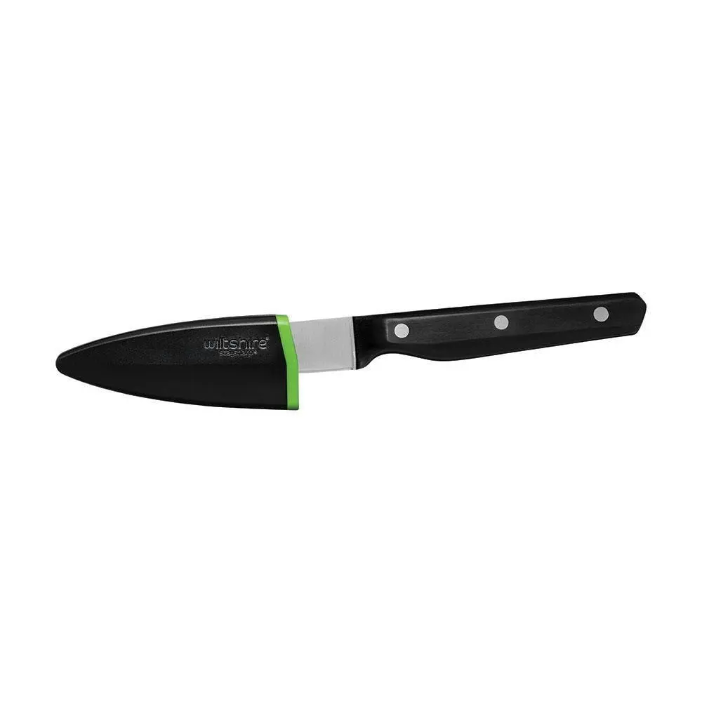 Wiltshire STAYSHARP NEW LOOK 9cm TRIPLE RIVET PARING KNIFE WITH SHARPENER