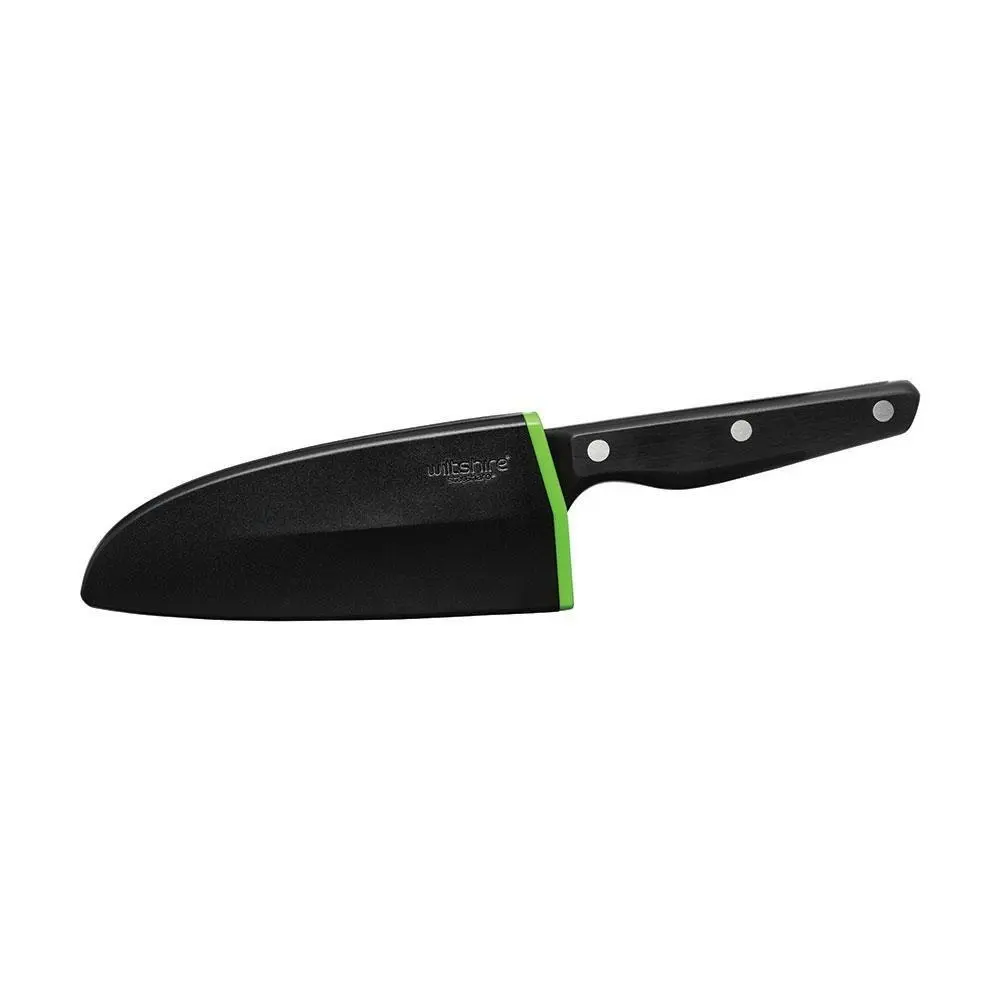 Wiltshire STAYSHARP NEW LOOK 15cm TRIPLE RIVET SANTOKU KNIFE WITH SHARPENER