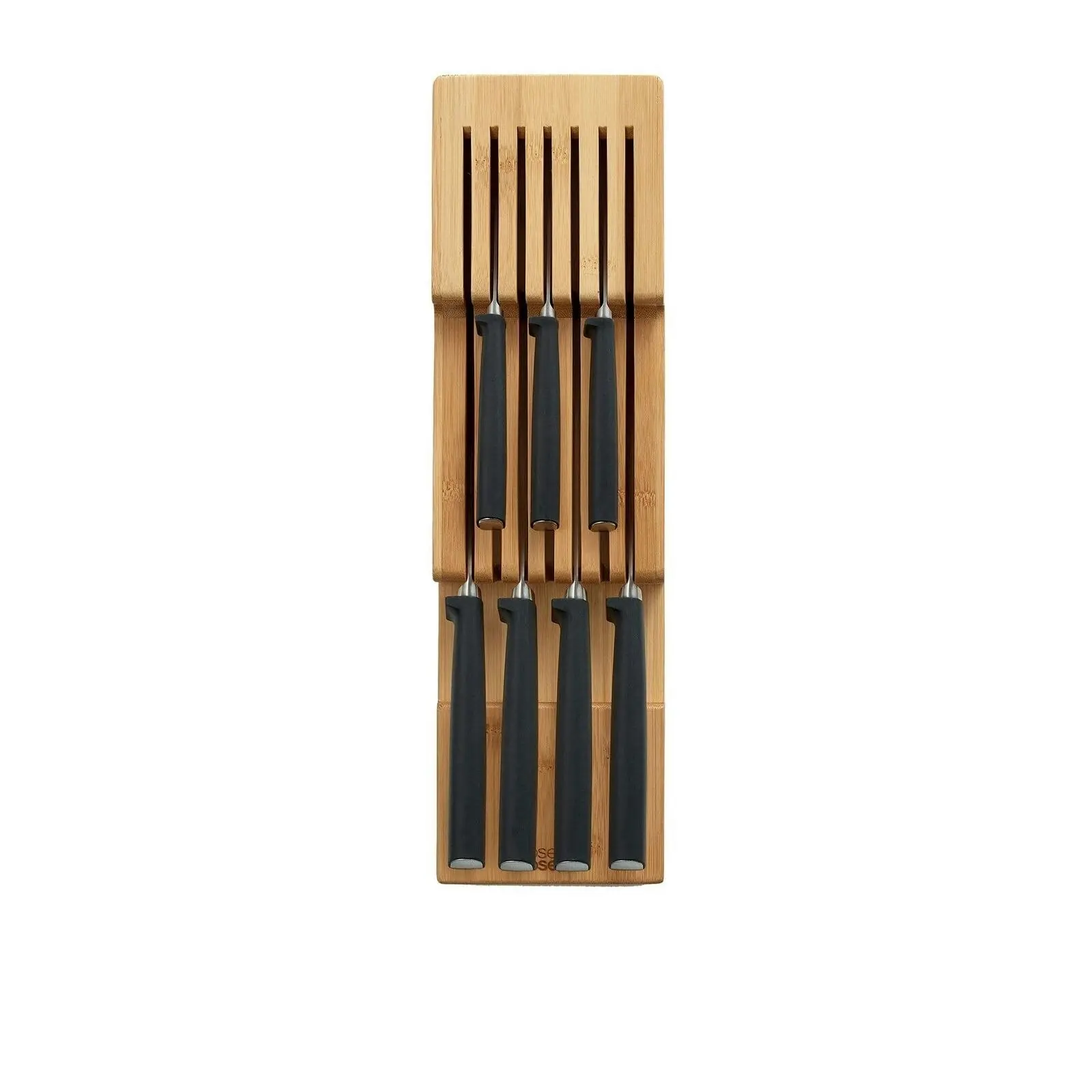 Joseph Joseph Drawer Store Bamboo Compact 2 Tier Knife Organiser