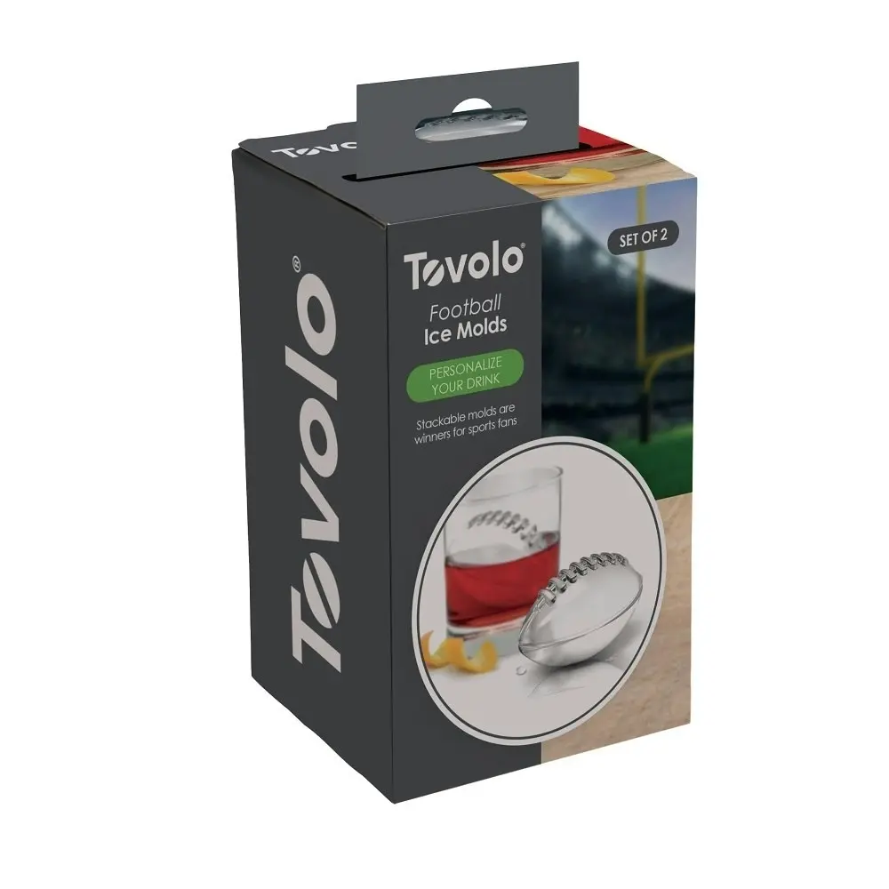 Tovolo Football Ice Moulds   Set Of 2