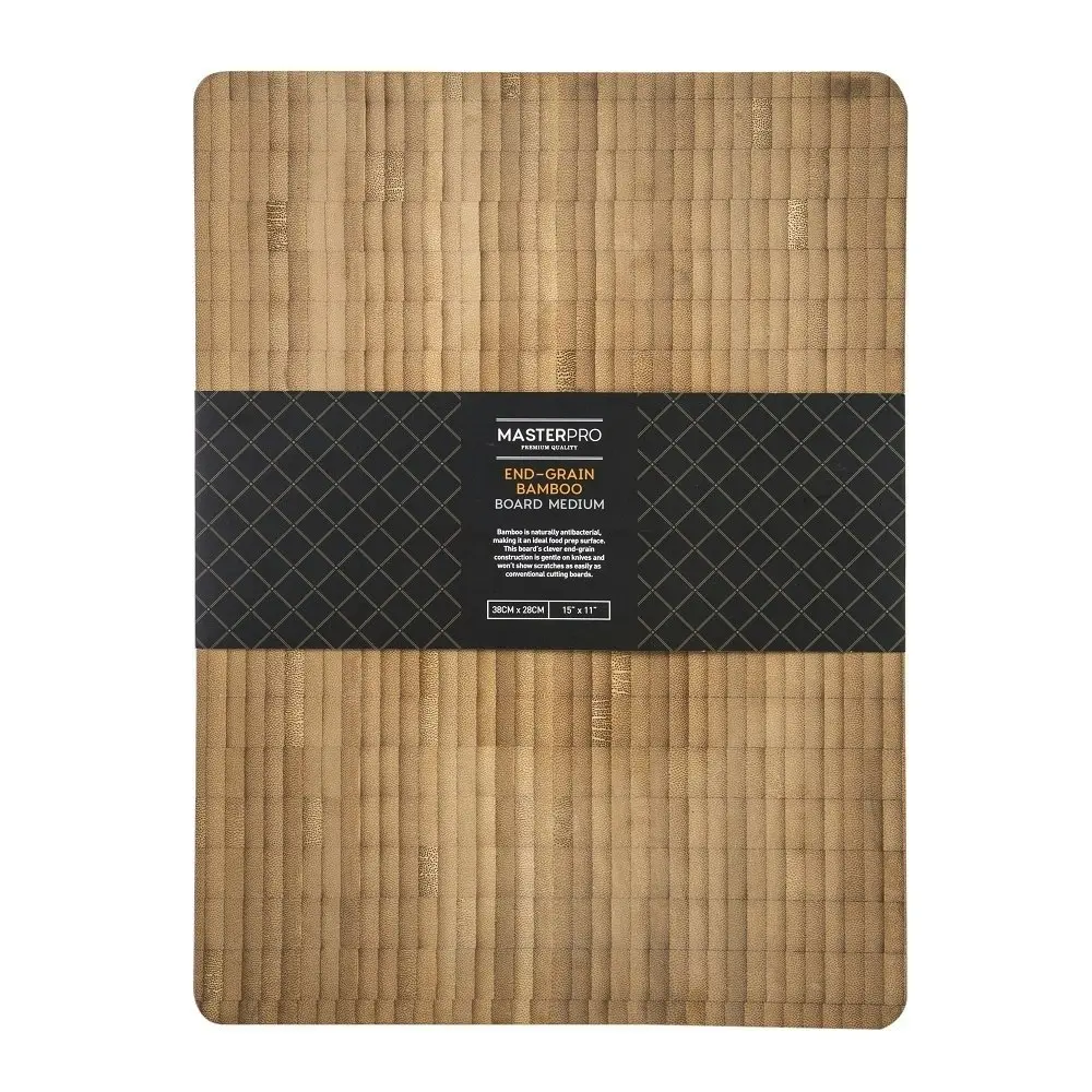 MasterPro END GRAIN RECTANGULAR CHOPPING BOARD 38 x 28cm