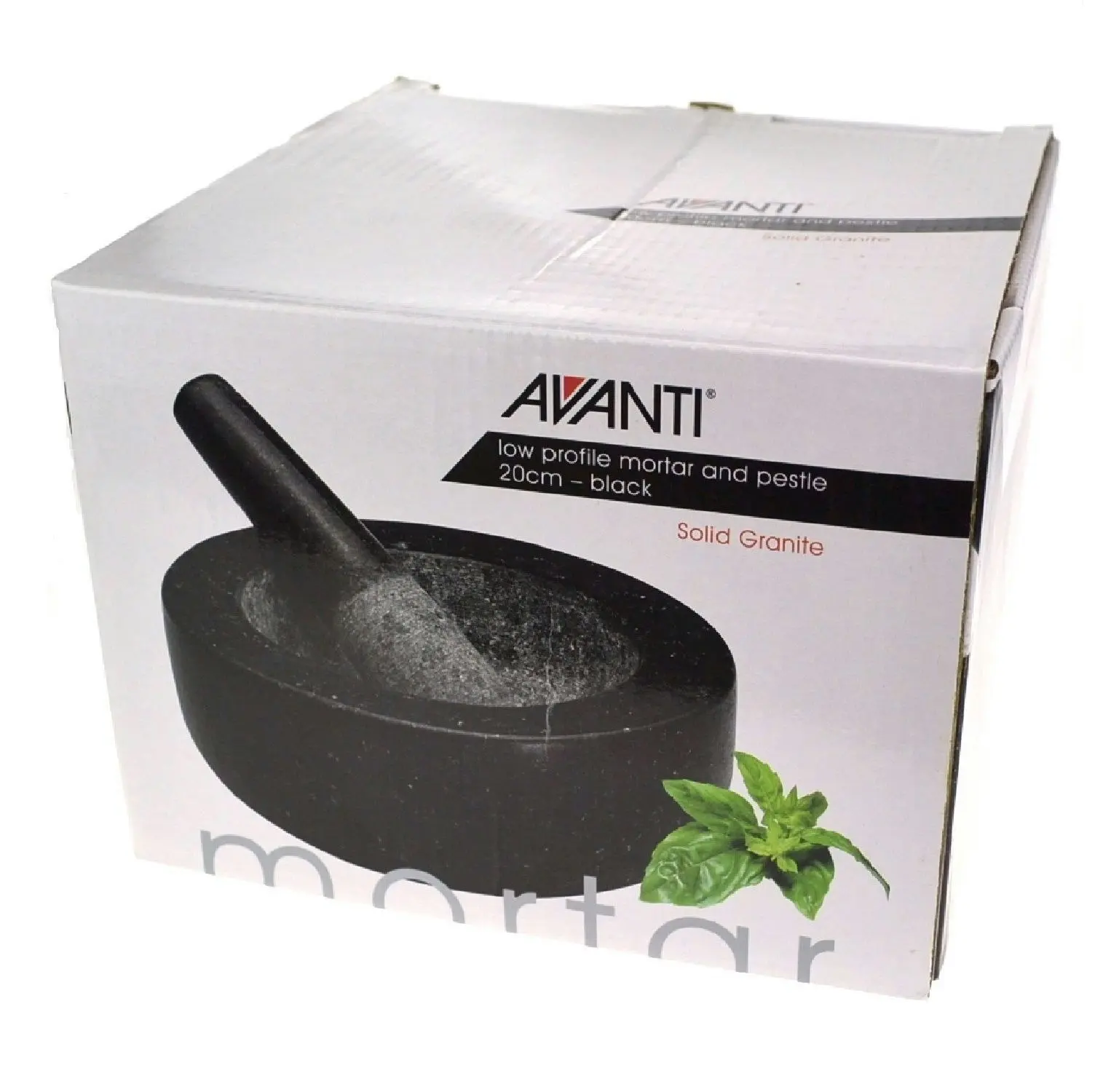 Avanti Low Profile Mortar And Pestle 20cm