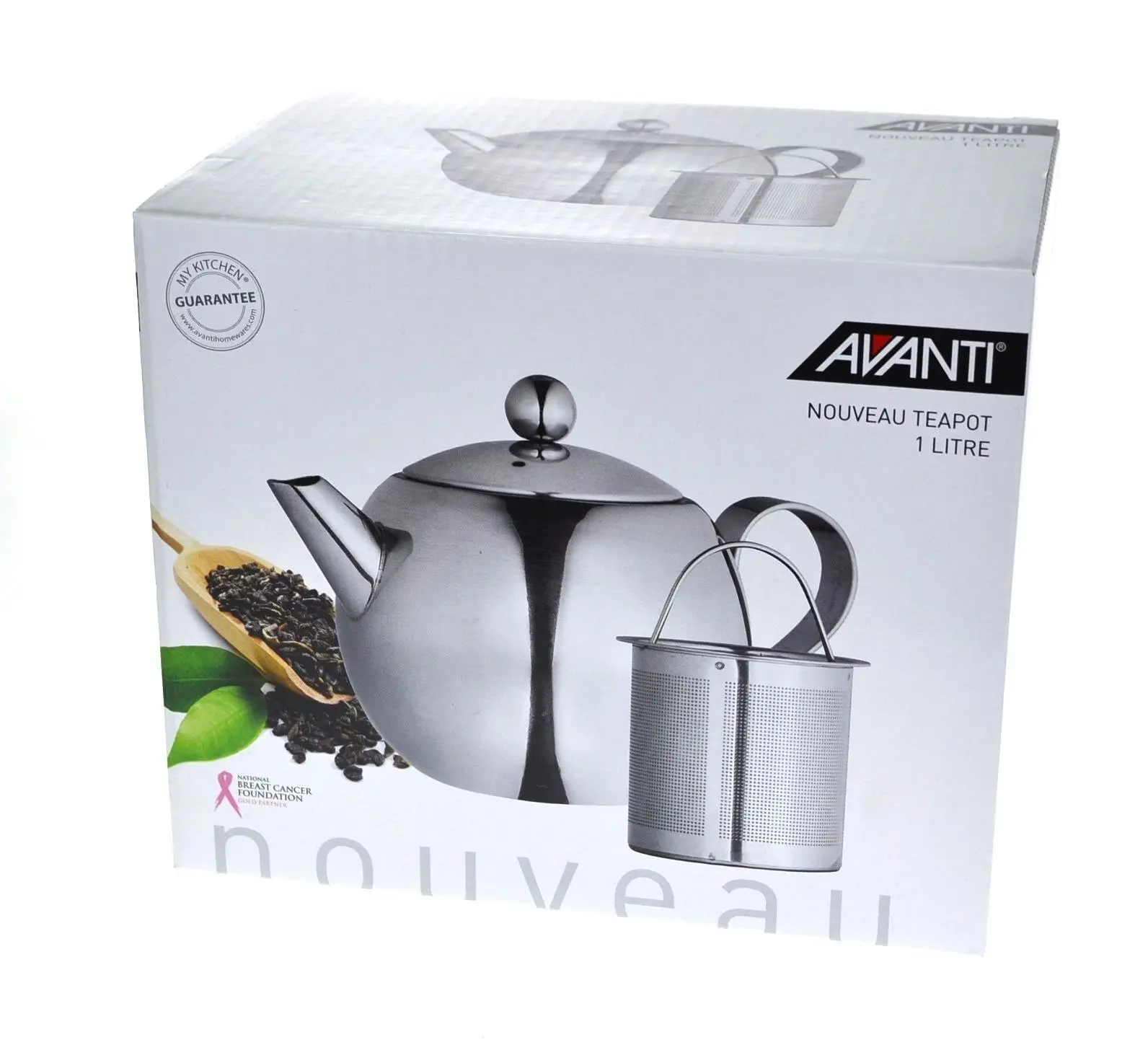 Avanti NOUVEAU STAINLESS STEEL TEAPOT 900ml