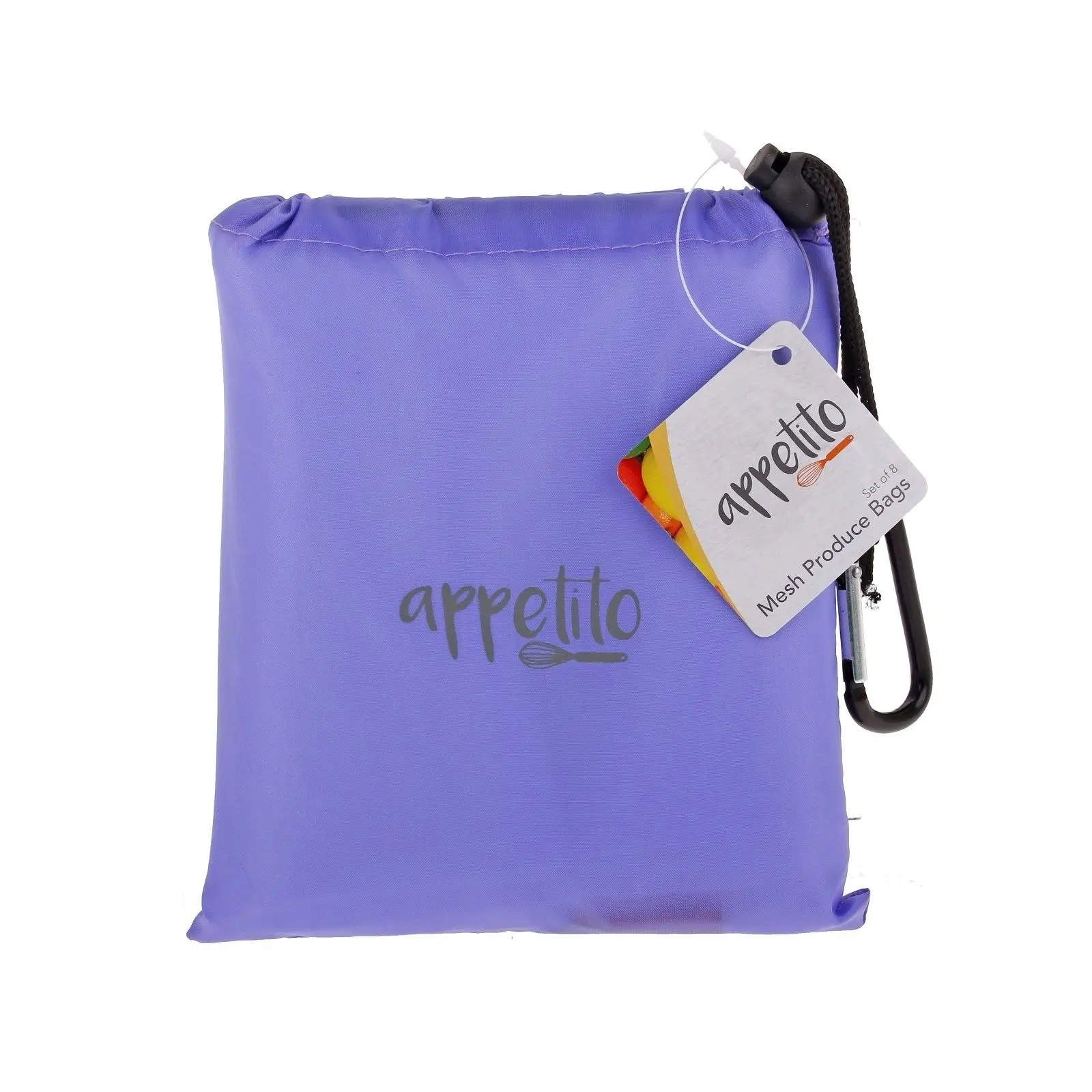 Appetito Reusable Produce Bags   Set Of 8