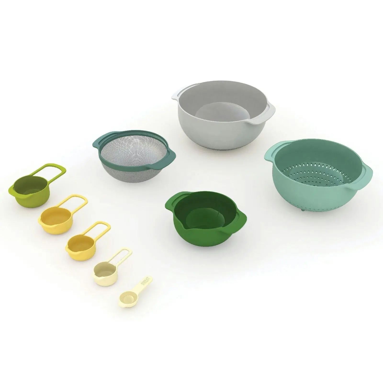 Joseph Joseph Nest 9 Plus Opal Set Measuring Cups, Spoons And Bowl