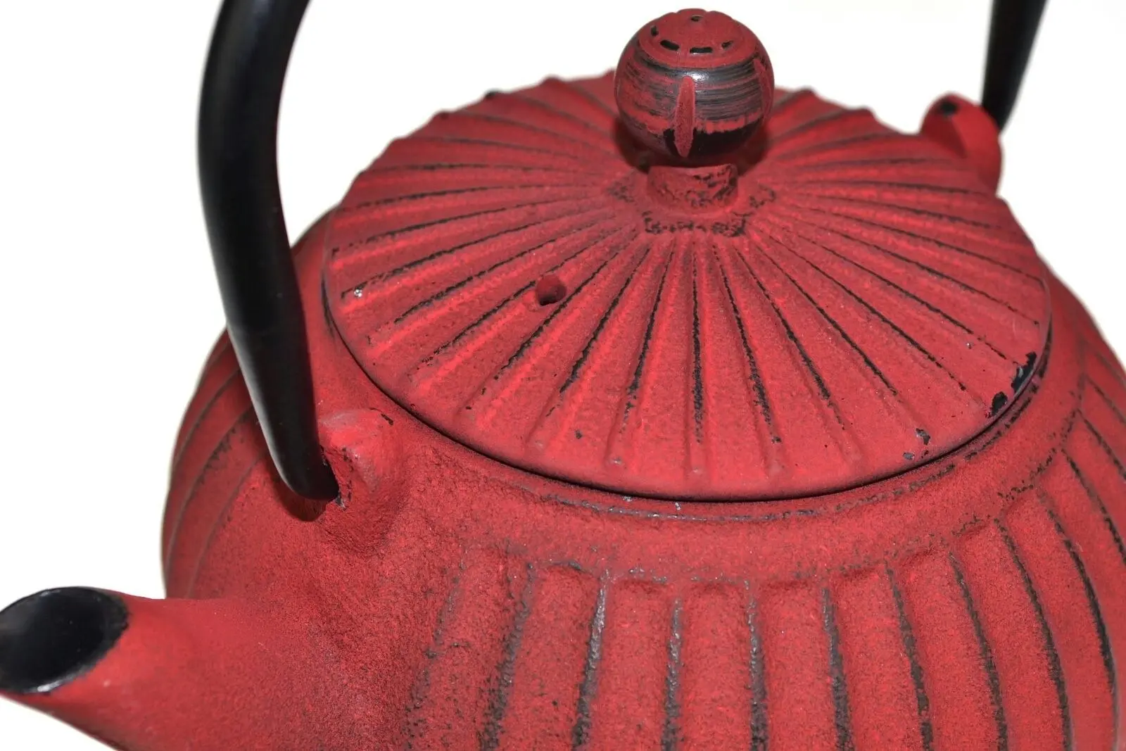 Teaology CAST IRON TEAPOT - RIBBED RED 500ml