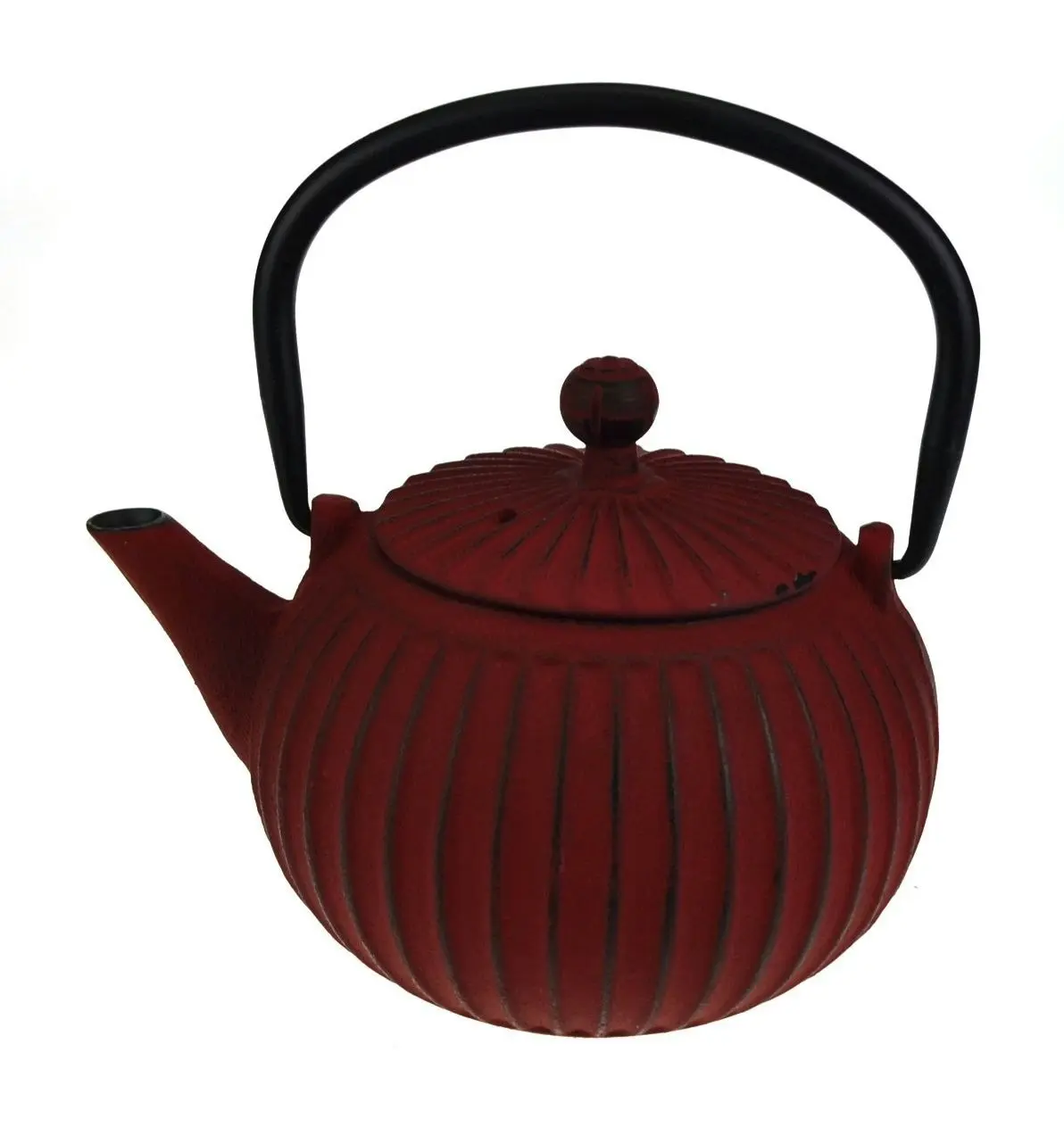 Teaology CAST IRON TEAPOT - RIBBED RED 500ml