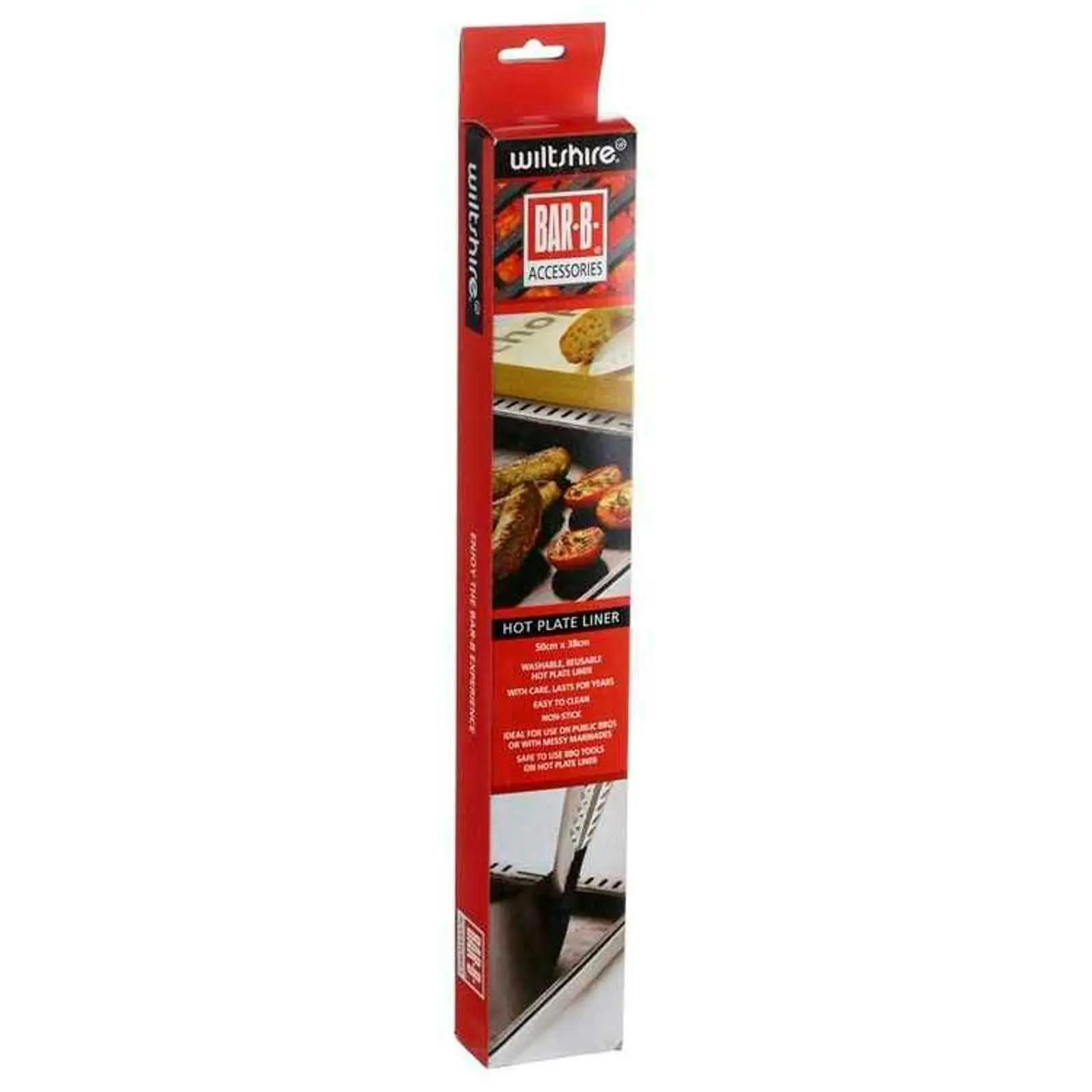 Wiltshire BAR-B NON STICK BBQ HOT PLATE LINER 2 PACK 50 x 38cm