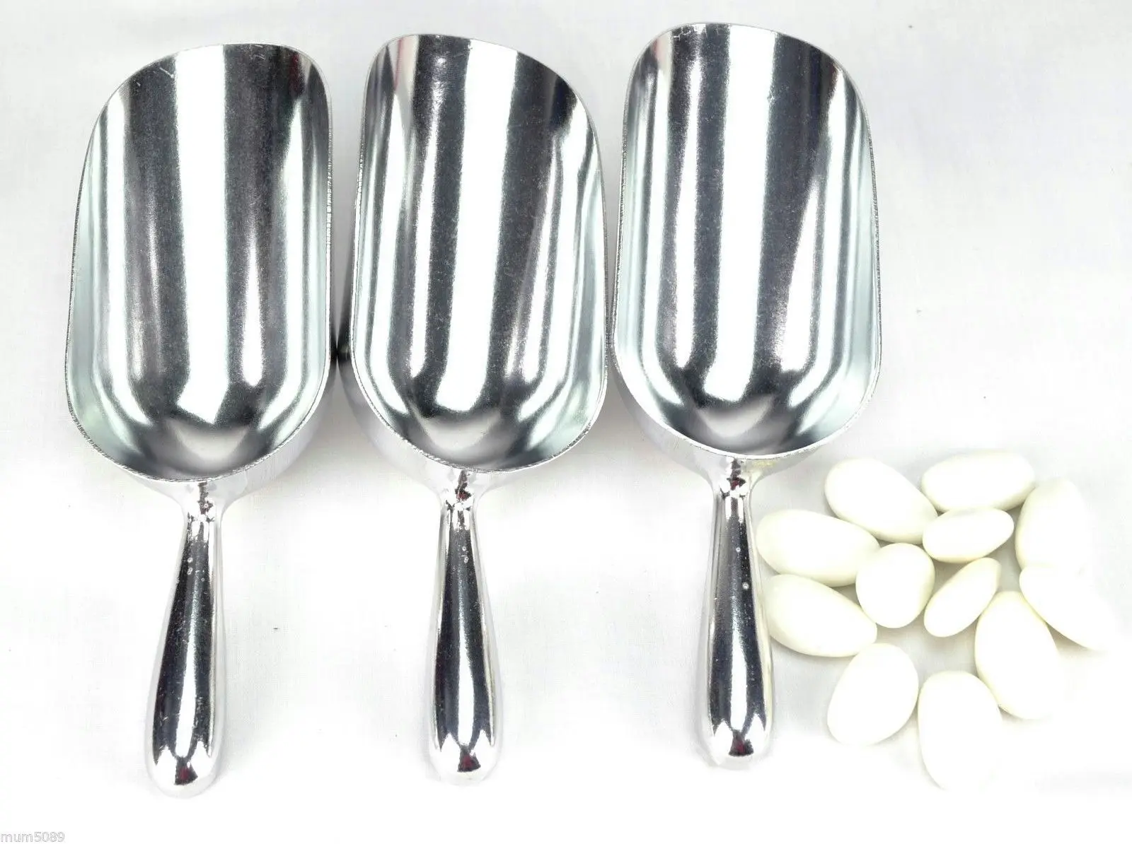 ALUMINIUM SCOOPS 140ML/5OZ EACH - SET of 6