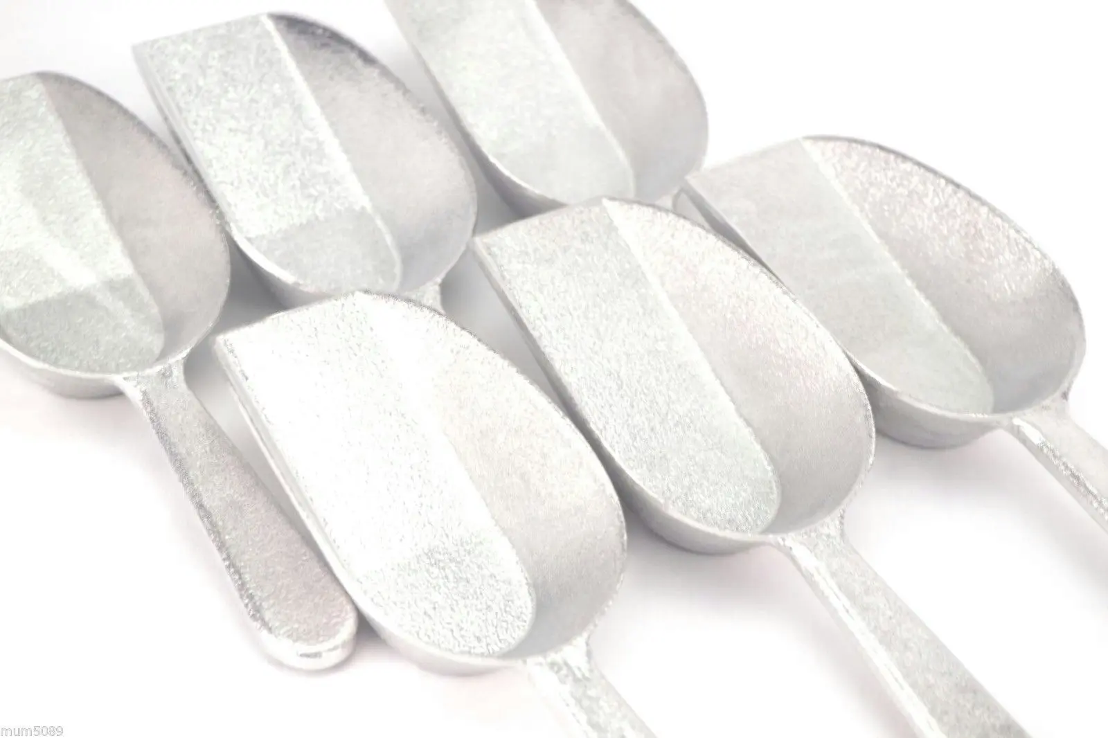 ALUMINIUM SCOOPS 120ML/4OZ EACH - SET of 6