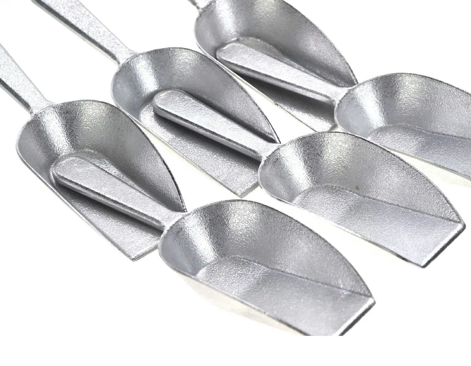 ALUMINIUM SCOOPS 120ML/4OZ EACH - SET of 6