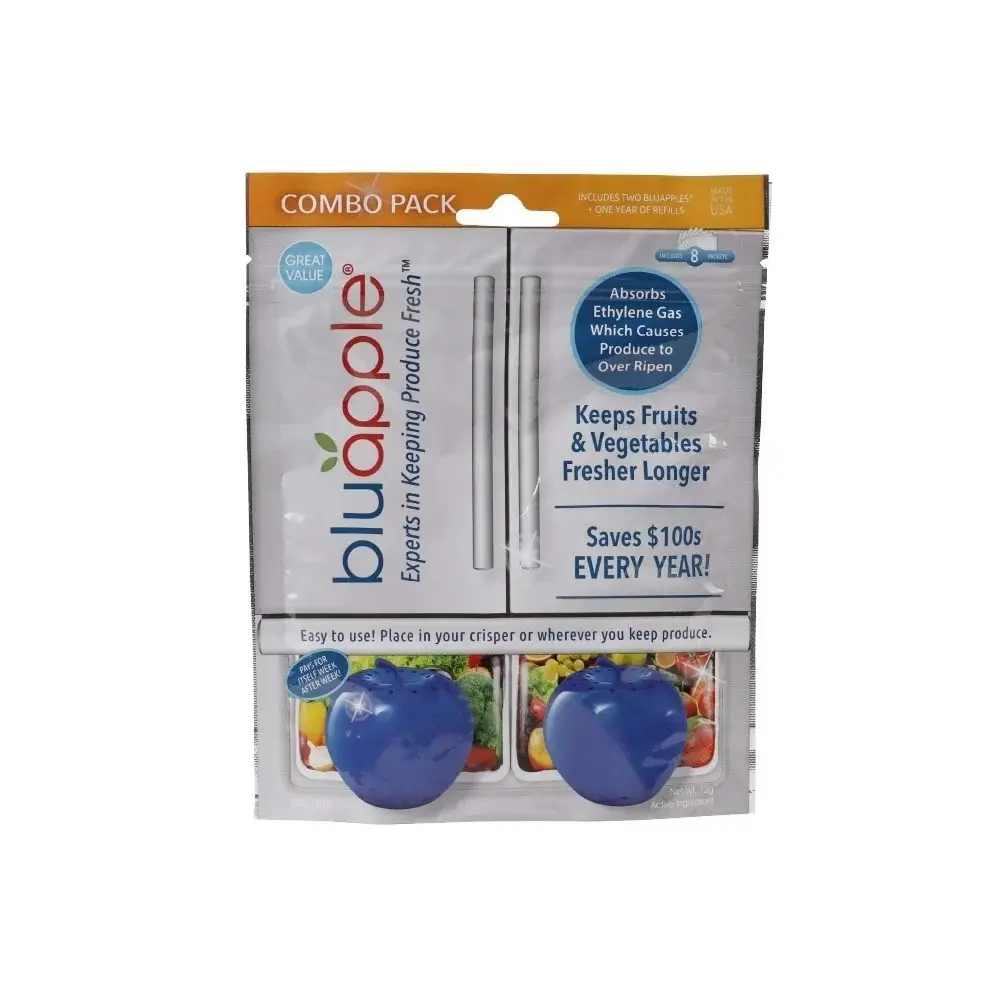 Bluapple Classic + Activated Carbon Fruit & Vegetable Life Extender Combo Pack