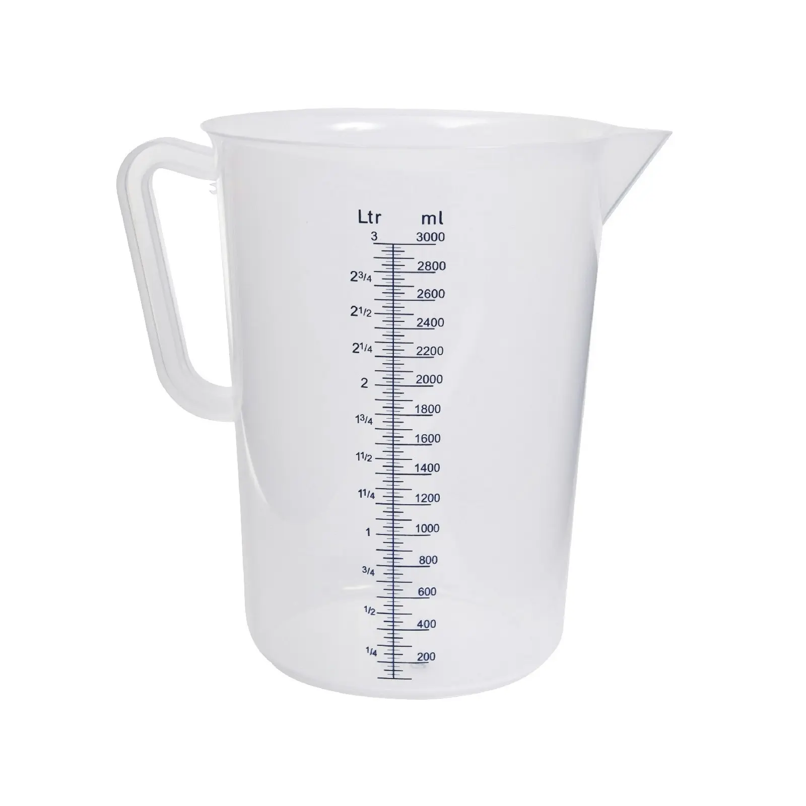 Plastic Polypropylene Measuring Jugs   5 Sizes